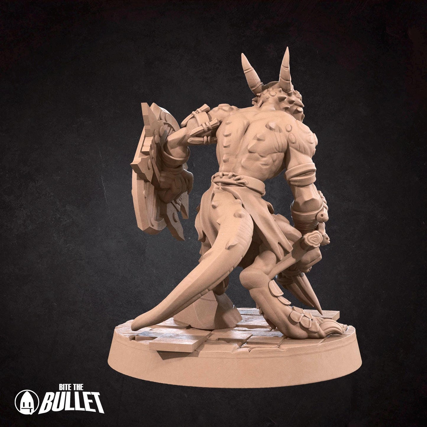 Kobold Barbarian | Kobolds D&D | Bite The Bullet | 35mm Scale | Resin Printed Tabletop RPG Miniature Figures | DND | 5E