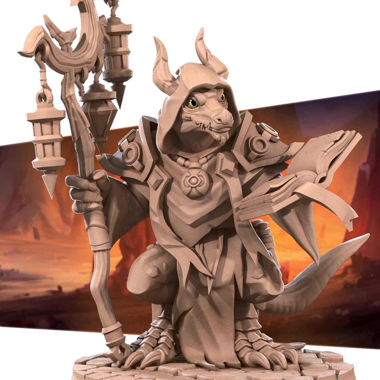 Kobold Cleric | Kobolds D&D | Bite The Bullet | 35mm Scale | Resin Printed Tabletop RPG Miniature Figures | DND | 5E