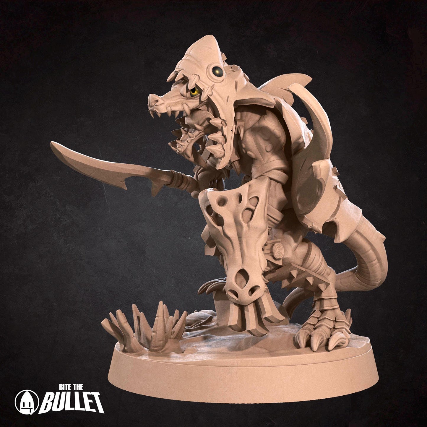 Kobold Fighter | Kobolds D&D | Bite The Bullet | 35mm Scale | Resin Printed Tabletop RPG Miniature Figures | DND | 5E