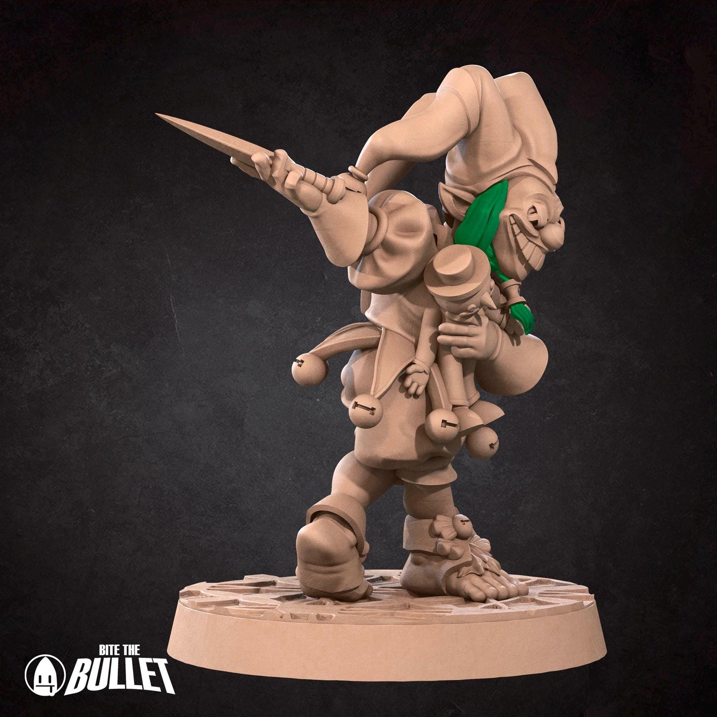 Halfling Daggerthrower | Horror Circus | Bite The Bullet | 35mm Scale | Resin Printed Tabletop RPG Miniature Figures | DND | 5E