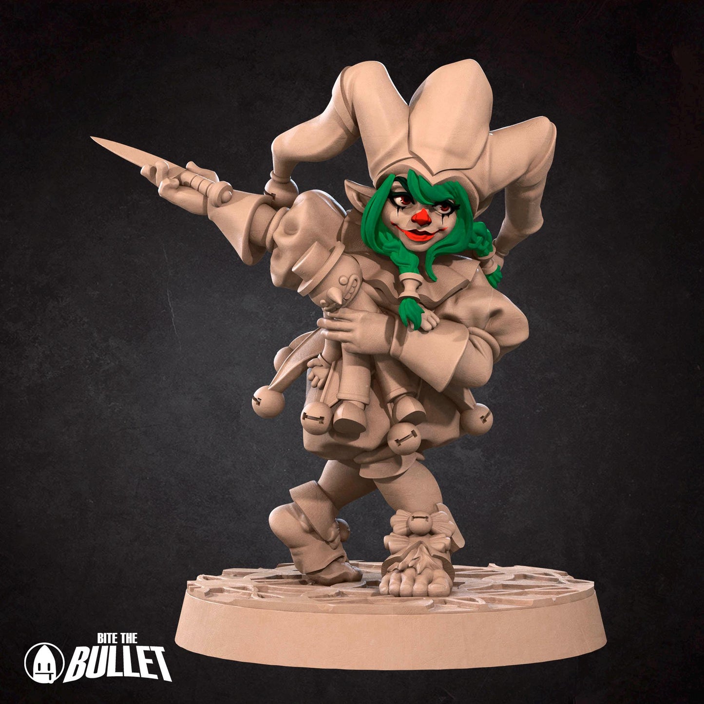 Halfling Daggerthrower | Horror Circus | Bite The Bullet | 35mm Scale | Resin Printed Tabletop RPG Miniature Figures | DND | 5E