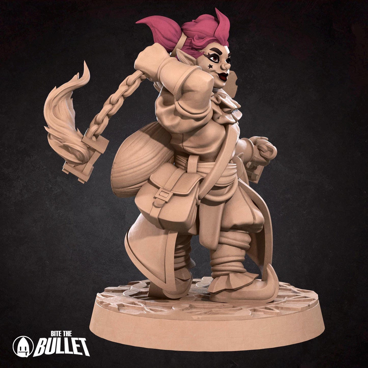Dwarf Firejuggler | Horror Circus | Bite The Bullet | 35mm Scale | Resin Printed Tabletop RPG Miniature Figures | DND | 5E