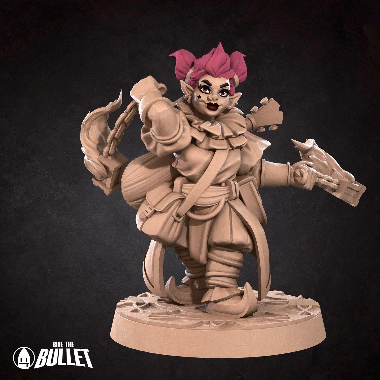 Dwarf Firejuggler | Horror Circus | Bite The Bullet | 35mm Scale | Resin Printed Tabletop RPG Miniature Figures | DND | 5E
