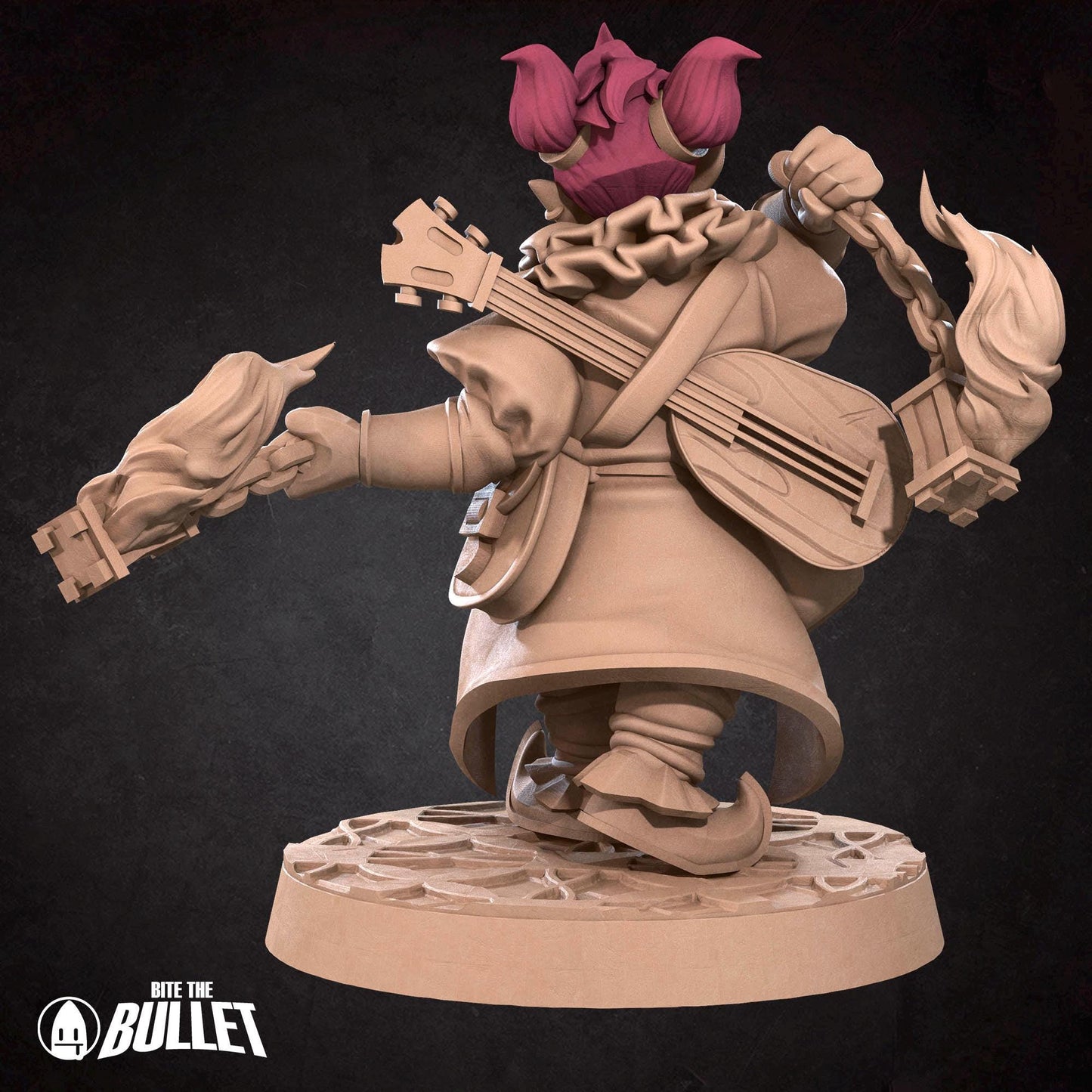 Dwarf Firejuggler | Horror Circus | Bite The Bullet | 35mm Scale | Resin Printed Tabletop RPG Miniature Figures | DND | 5E