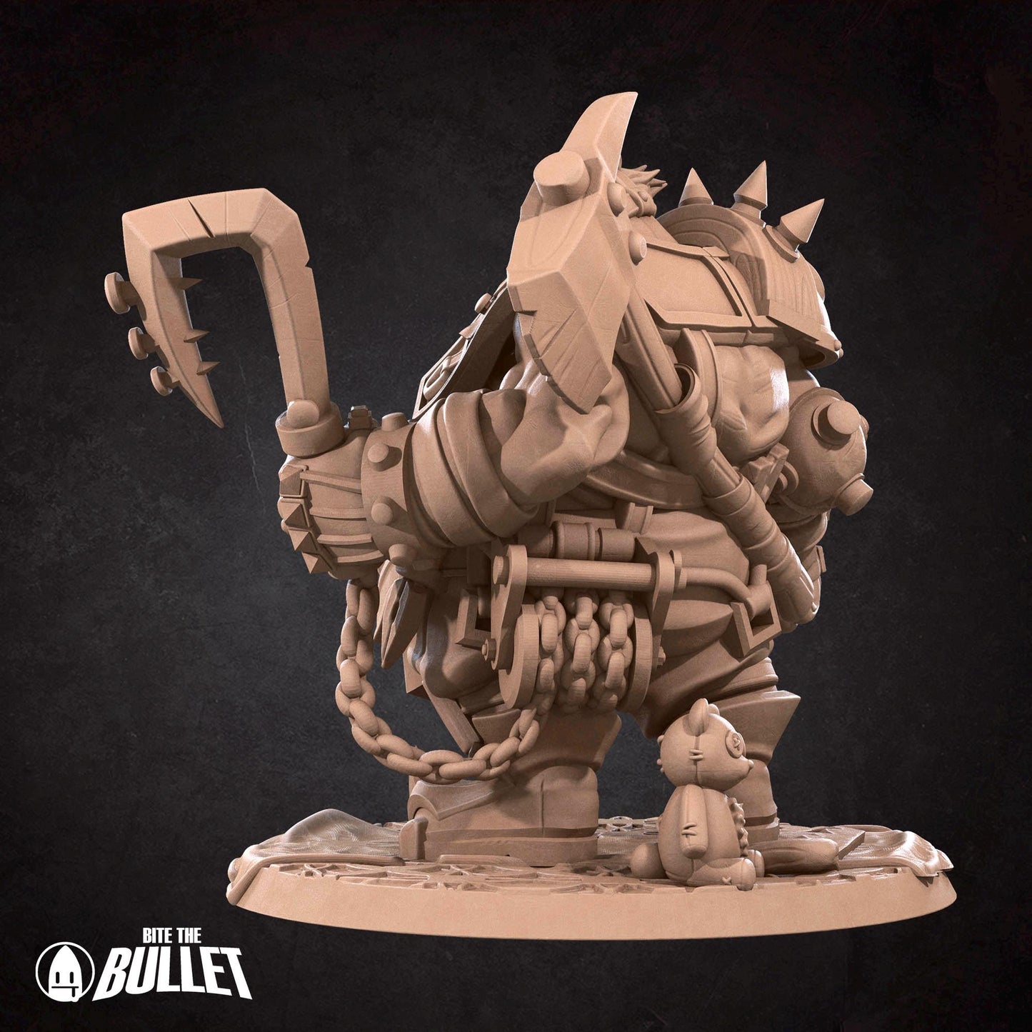 Junkhog Clown | Horror Circus | Bite The Bullet | 35mm Scale | Resin Printed Tabletop RPG Miniature Figures | DND | 5E
