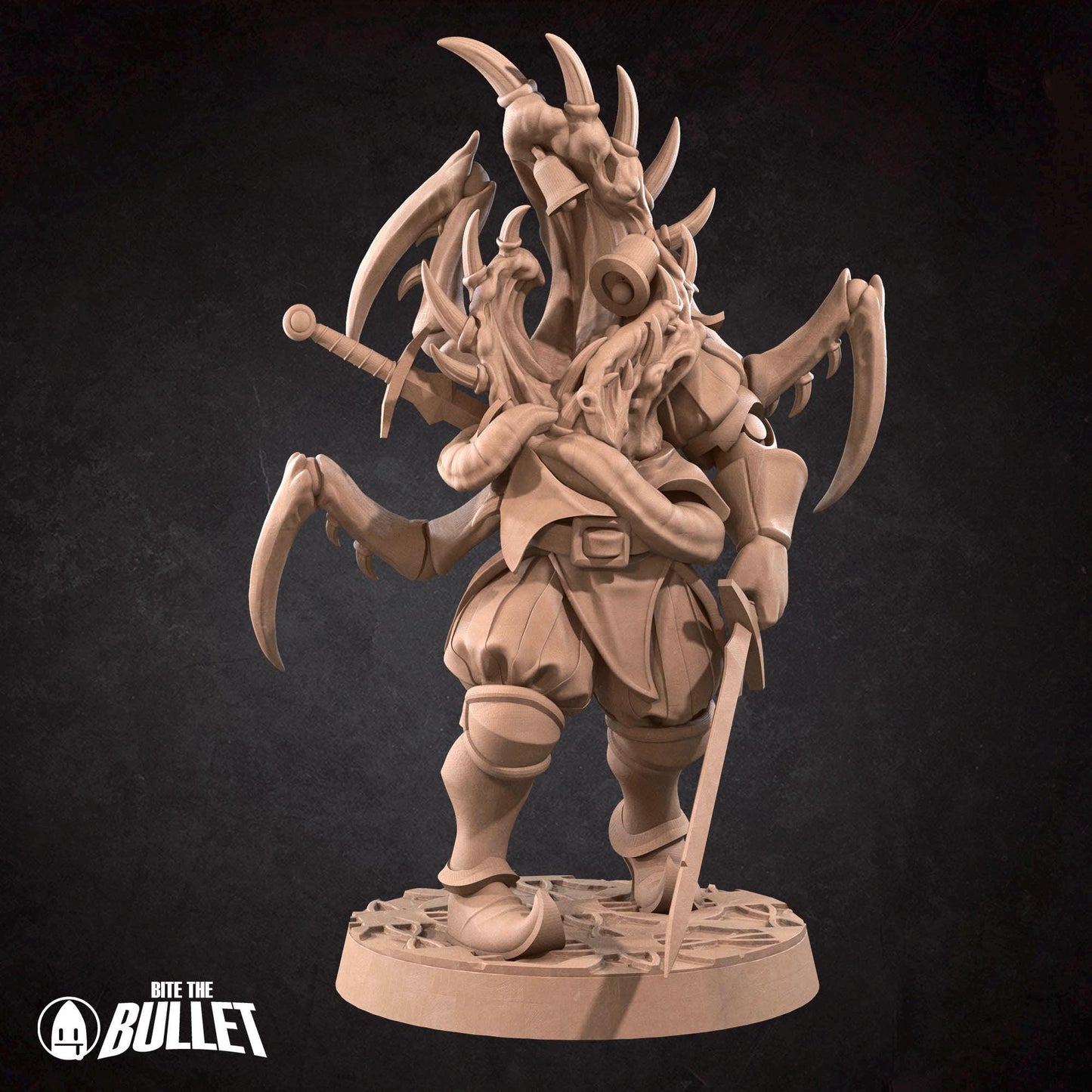Mutation Jester | Horror Circus | Bite The Bullet | 35mm Scale | Resin Printed Tabletop RPG Miniature Figures | DND | 5E