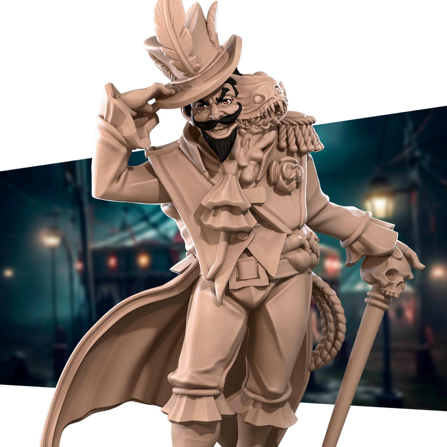 Ringmaster | Horror Circus | Bite The Bullet | 35mm Scale | Resin Printed Tabletop RPG Miniature Figures | DND | 5E