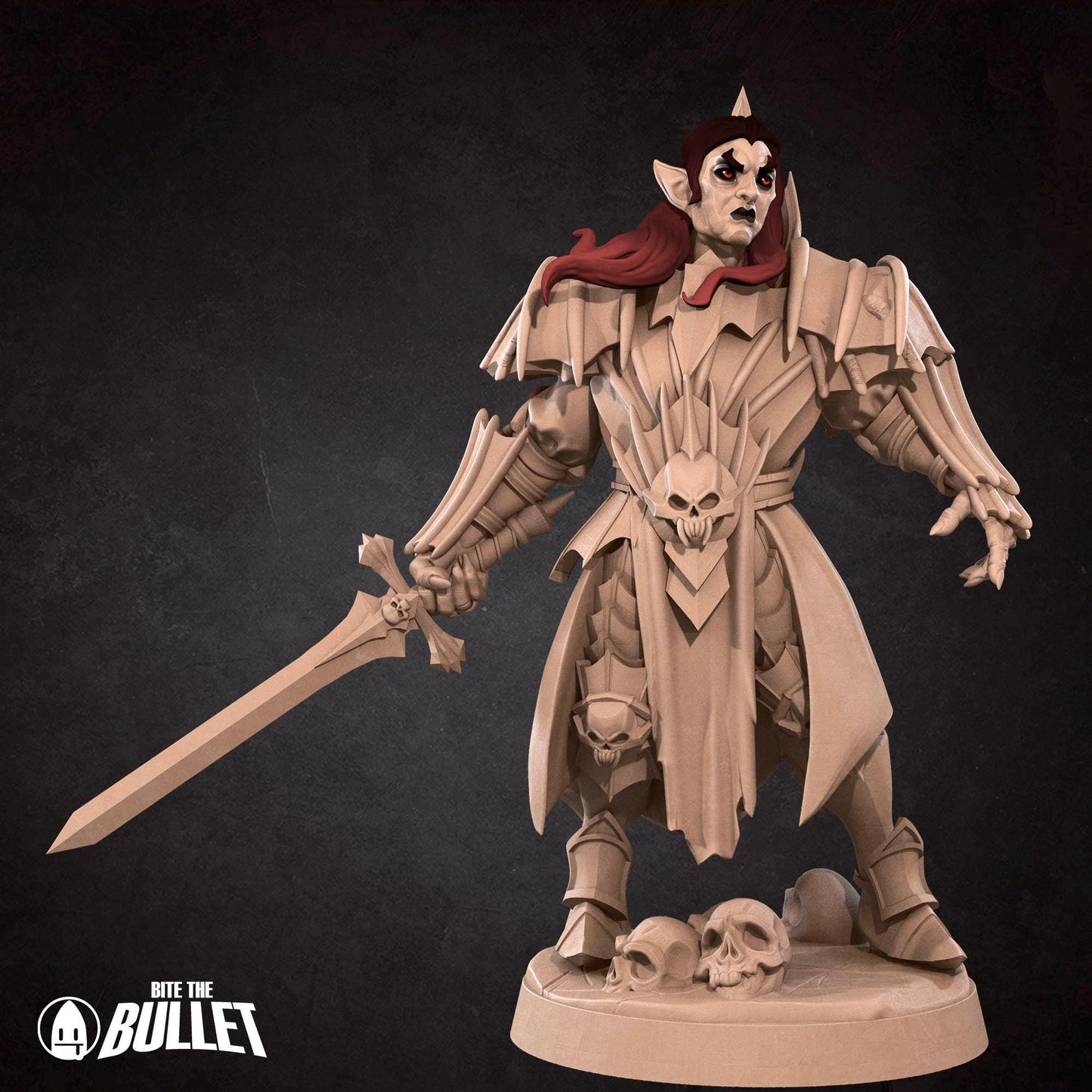 Vampire Necromancer | Vampires Pt. 2 | Bite The Bullet | 35mm Scale | Resin Printed Tabletop RPG Miniature Figures | DND | 5E