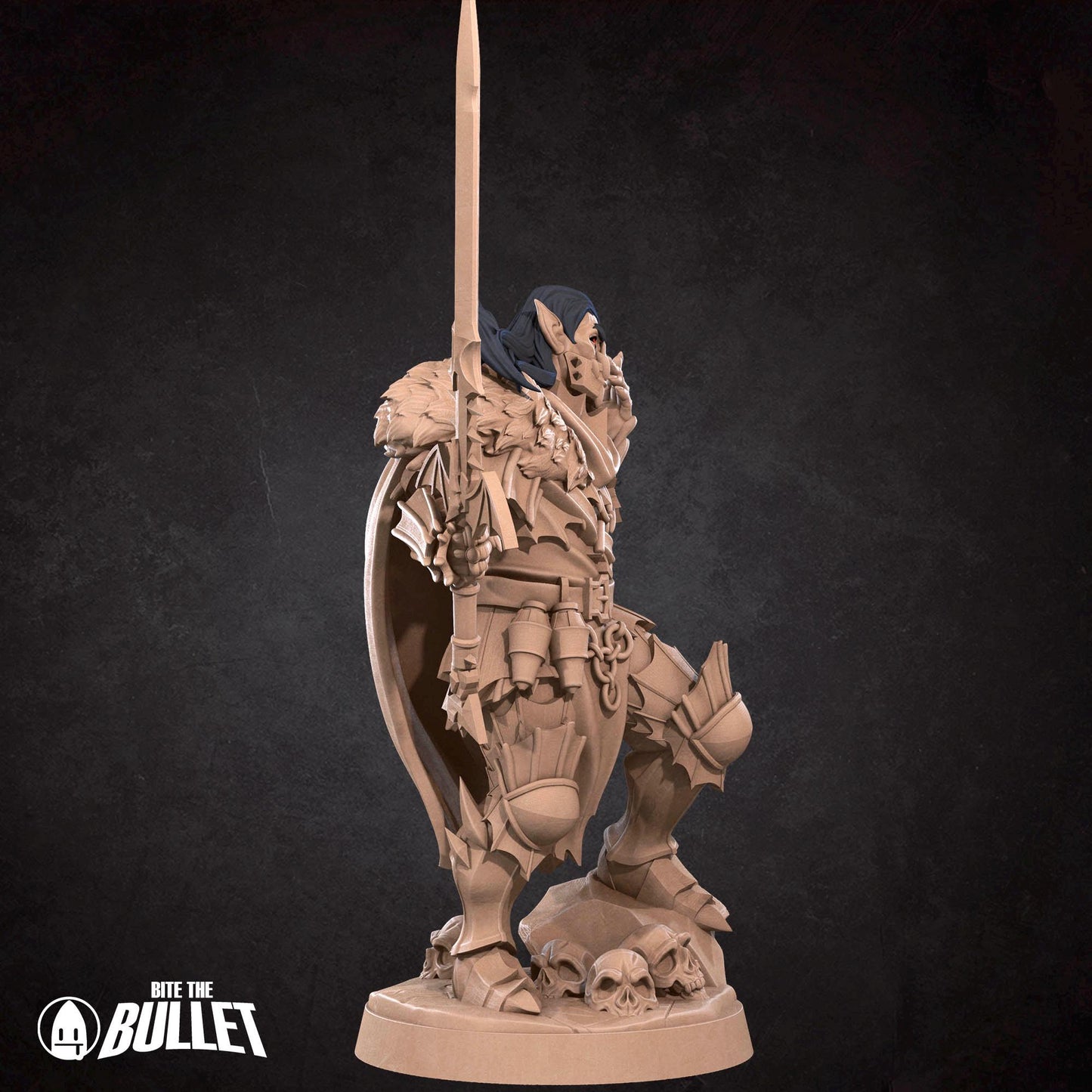 Vampire Warrior | Vampires Pt. 2 | Bite The Bullet | 35mm Scale | Resin Printed Tabletop RPG Miniature Figures | DND | 5E
