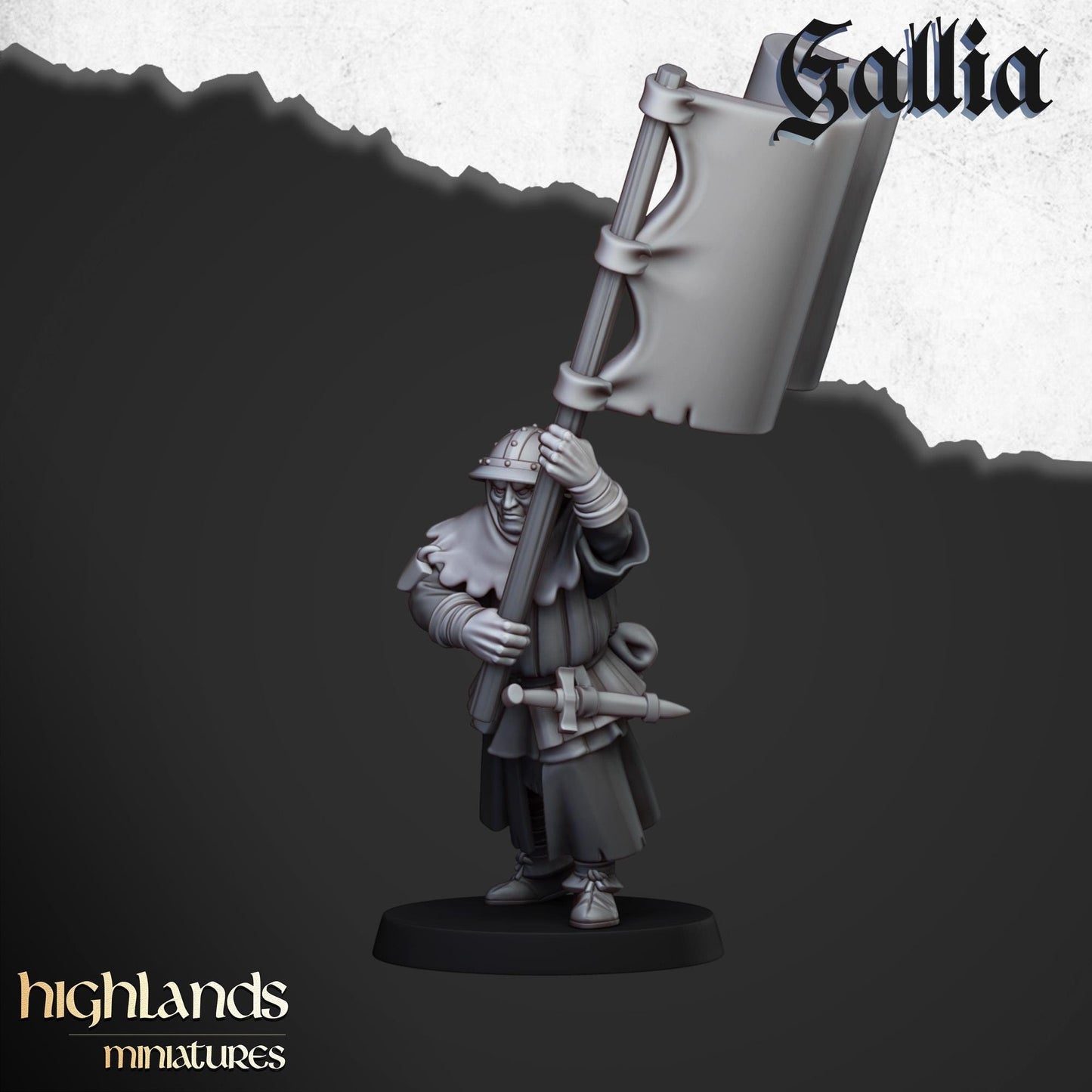 Gallia Men At Arms | Gallia | Highland Miniatures | 32mm Scale Resin Tabletop RPG Figures for Roleplaying and Wargaming