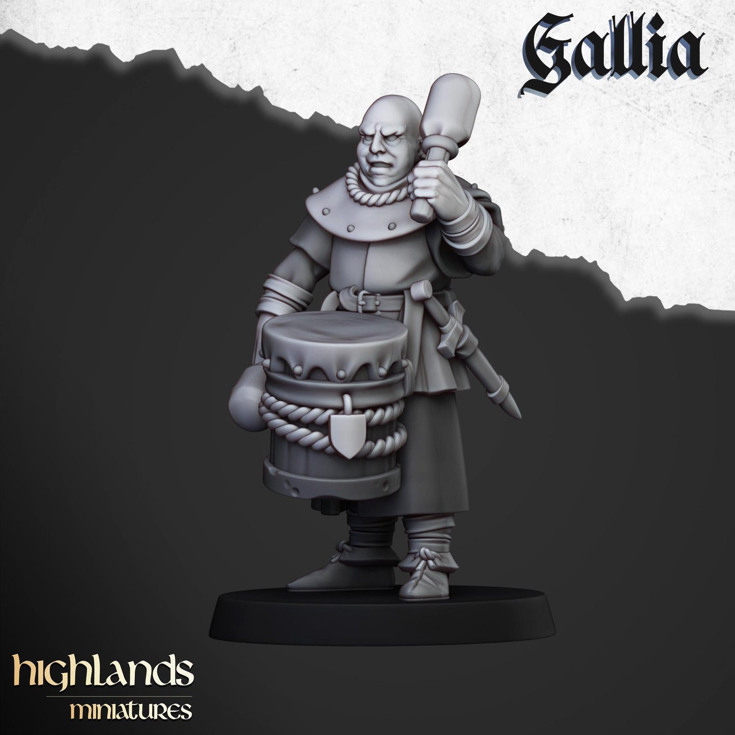 Gallia Men At Arms | Gallia | Highland Miniatures | 32mm Scale Resin Tabletop RPG Figures for Roleplaying and Wargaming