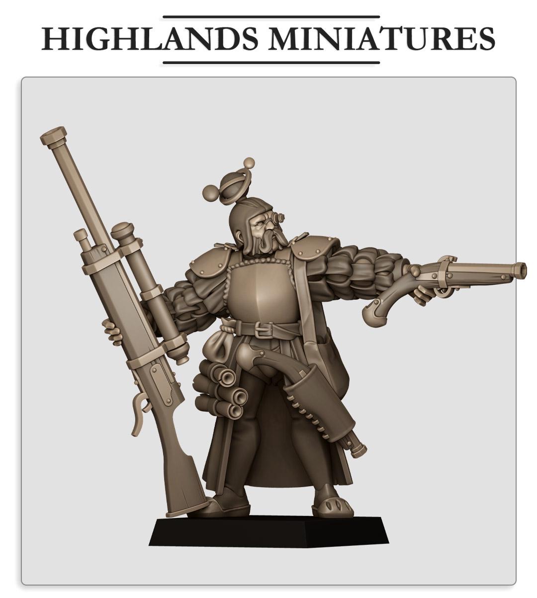 Sunland Engineer 2 | Sunland | Highland Miniatures | 32mm Scale Resin Tabletop RPG Figures for Roleplaying and Wargaming