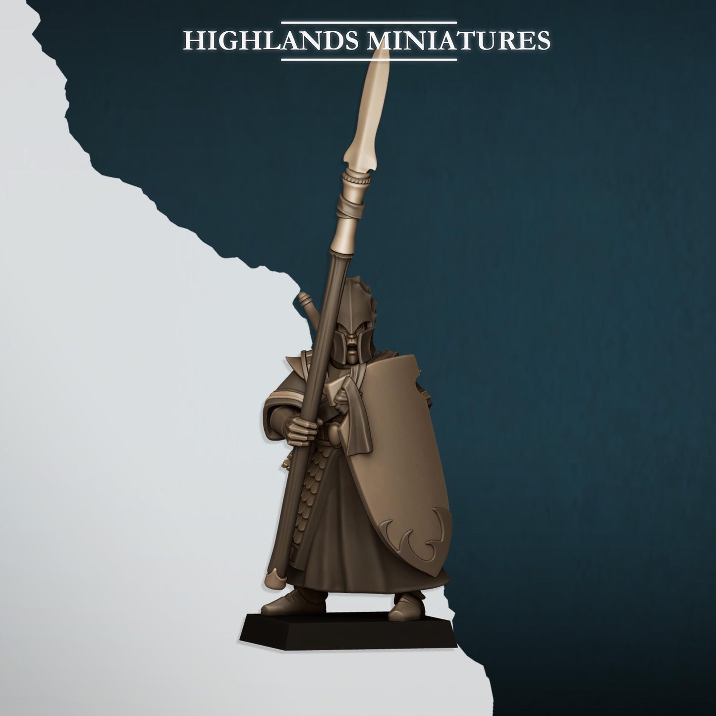 Aegean Sea Guard | Aegean Elves | Highland Miniatures | 32mm Scale Resin Tabletop RPG Figures for Roleplaying and Wargaming