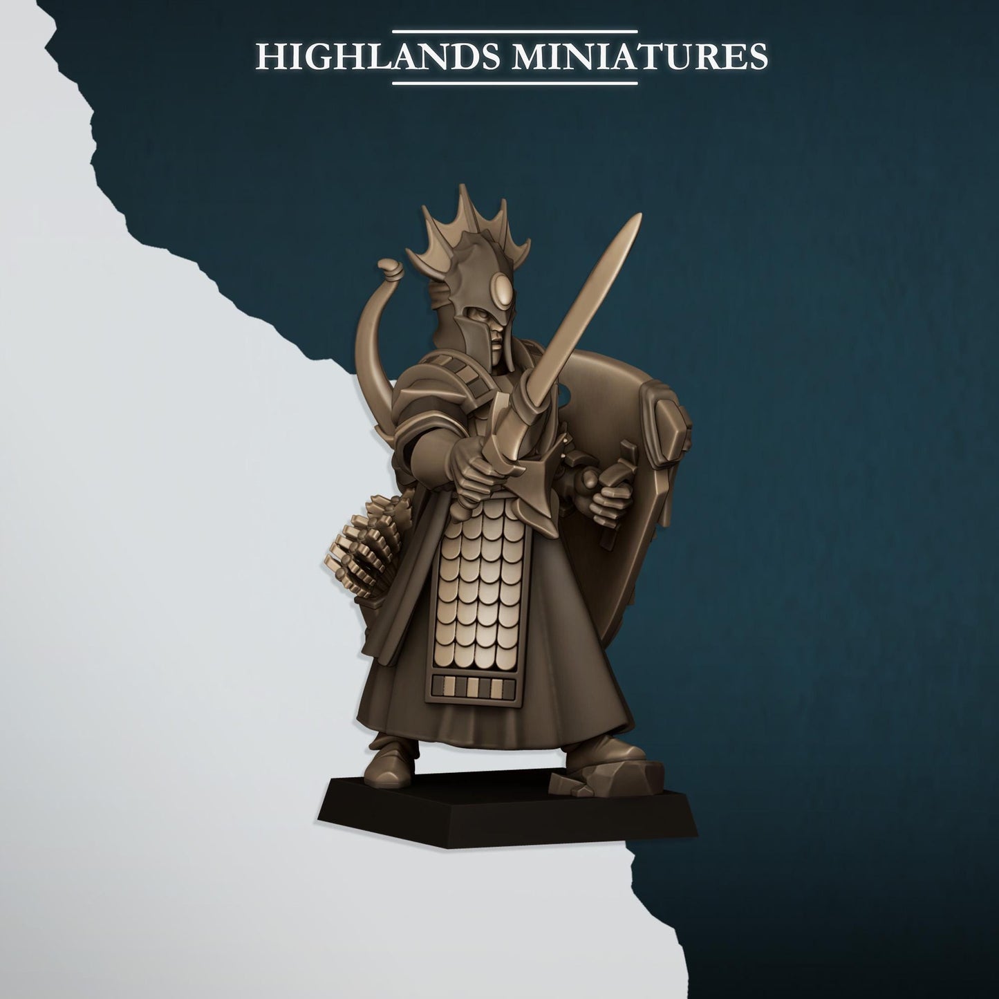 Aegean Sea Guard | Aegean Elves | Highland Miniatures | 32mm Scale Resin Tabletop RPG Figures for Roleplaying and Wargaming