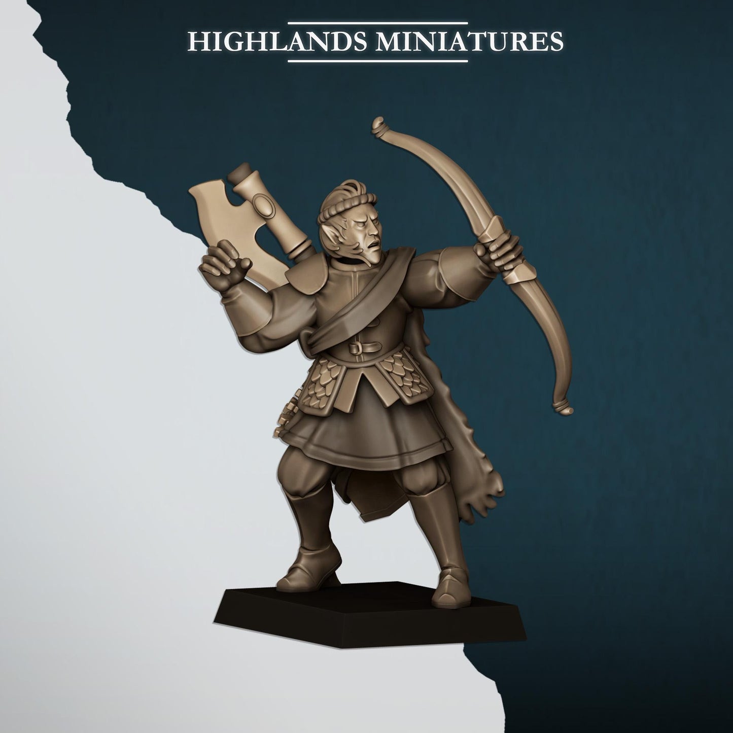 Nemean Lions With Bows | Nemean | Highland Miniatures | 32mm Scale Resin Tabletop RPG Figures for Roleplaying and Wargaming