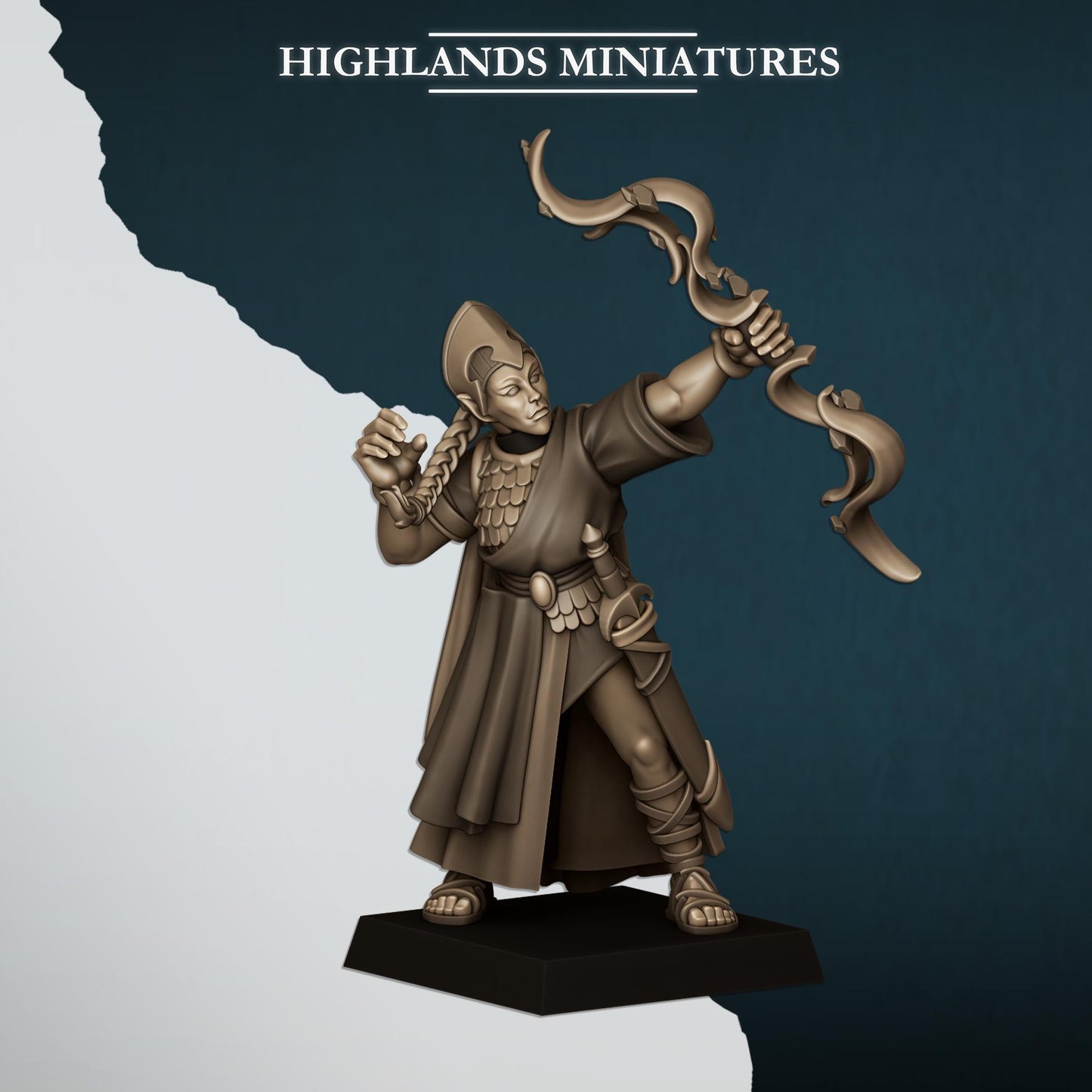 Aegean Maids | Aegean Elves | Highland Miniatures | 32mm Scale Resin Tabletop RPG Figures for Roleplaying and Wargaming