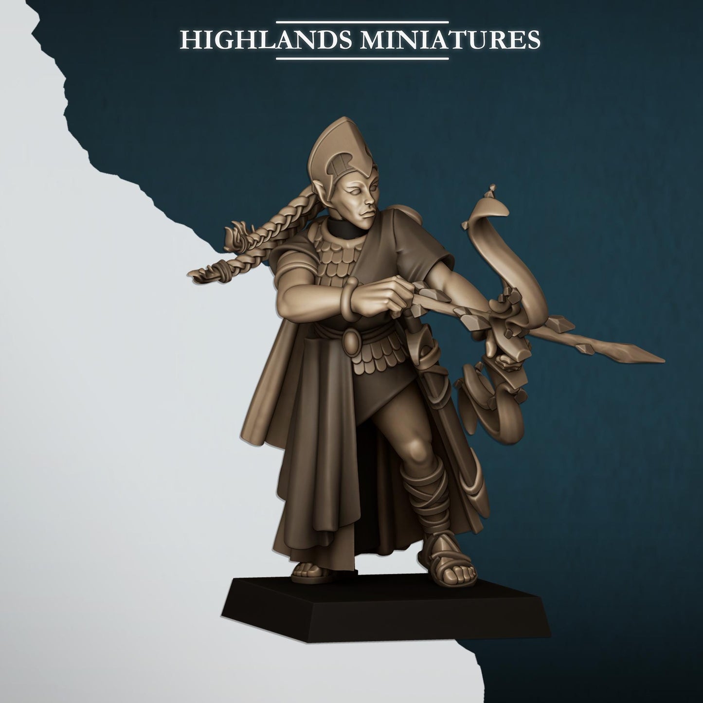 Aegean Maids | Aegean Elves | Highland Miniatures | 32mm Scale Resin Tabletop RPG Figures for Roleplaying and Wargaming