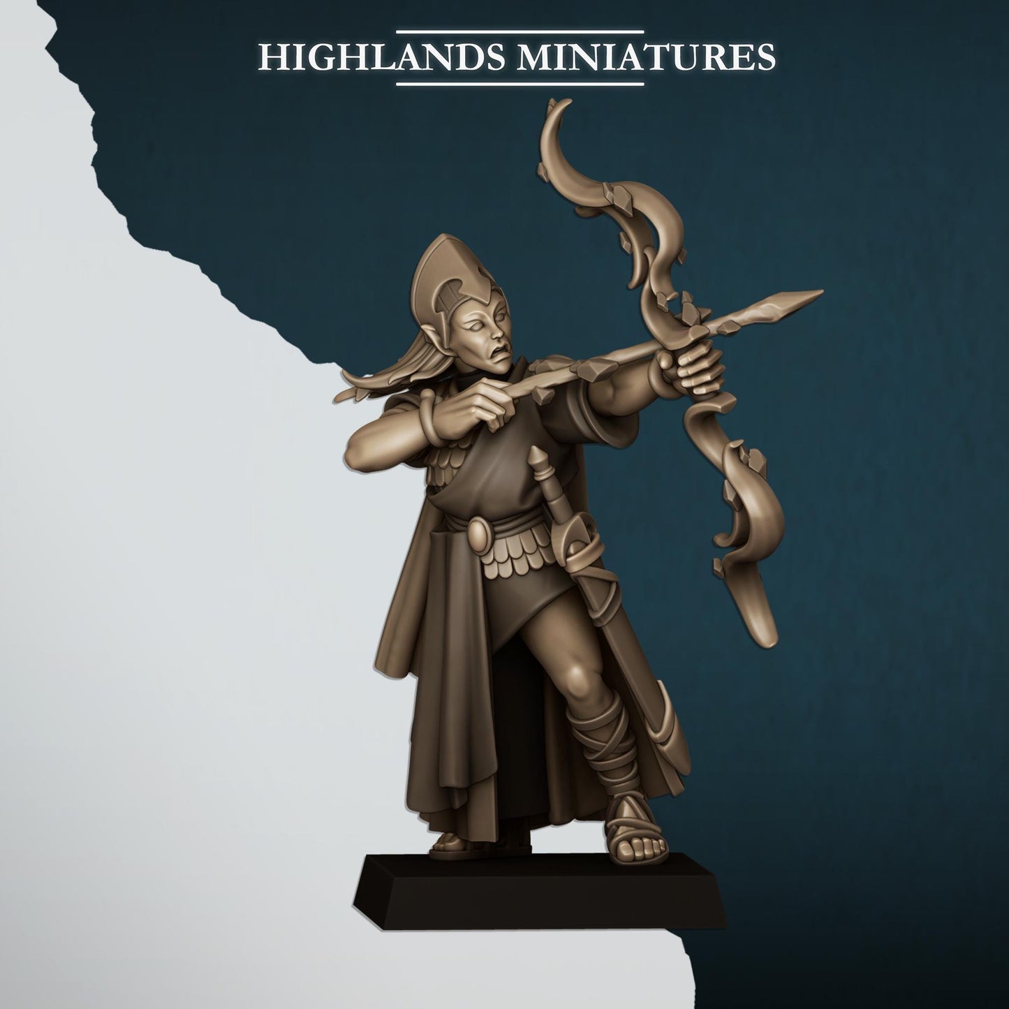 Aegean Maids | Aegean Elves | Highland Miniatures | 32mm Scale Resin Tabletop RPG Figures for Roleplaying and Wargaming