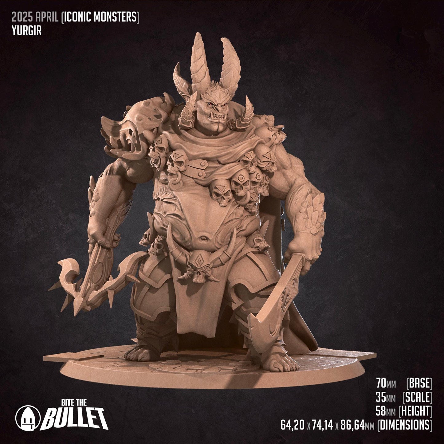 Orthon | Iconic Monsters | Bite The Bullet | 35mm Scale | Resin Printed Tabletop RPG Miniature Figures | DND | 5E