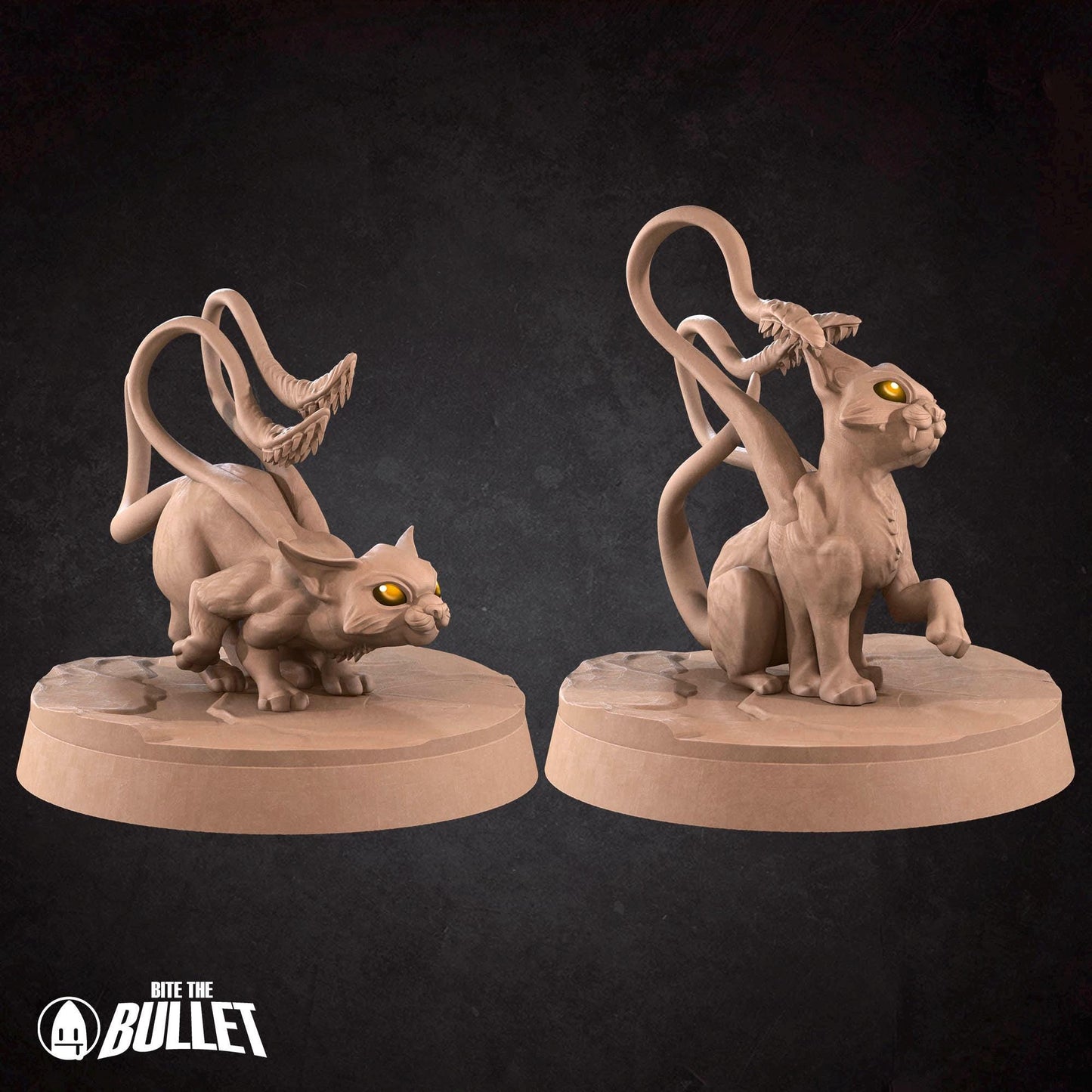 Displacer Kittens | Iconic Monsters | Bite The Bullet | 35mm Scale | Resin Printed Tabletop RPG Miniature Figures | DND | 5E