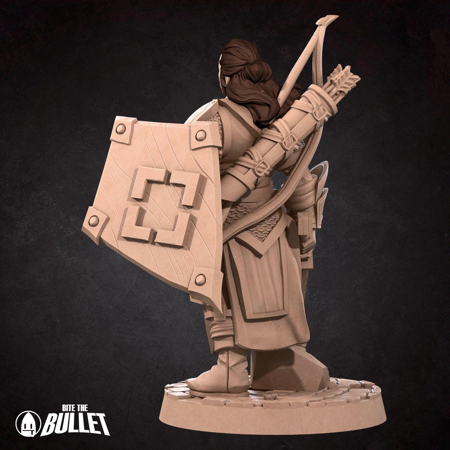 Human Fighter | Iconic Heroes | Bite The Bullet | 35mm Scale | Resin Printed Tabletop RPG Miniature Figures | DND | 5E