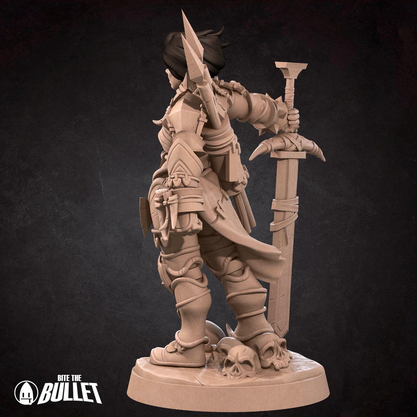 Human Barbarian | Iconic Heroes | Bite The Bullet | 35mm Scale | Resin Printed Tabletop RPG Miniature Figures | DND | 5E
