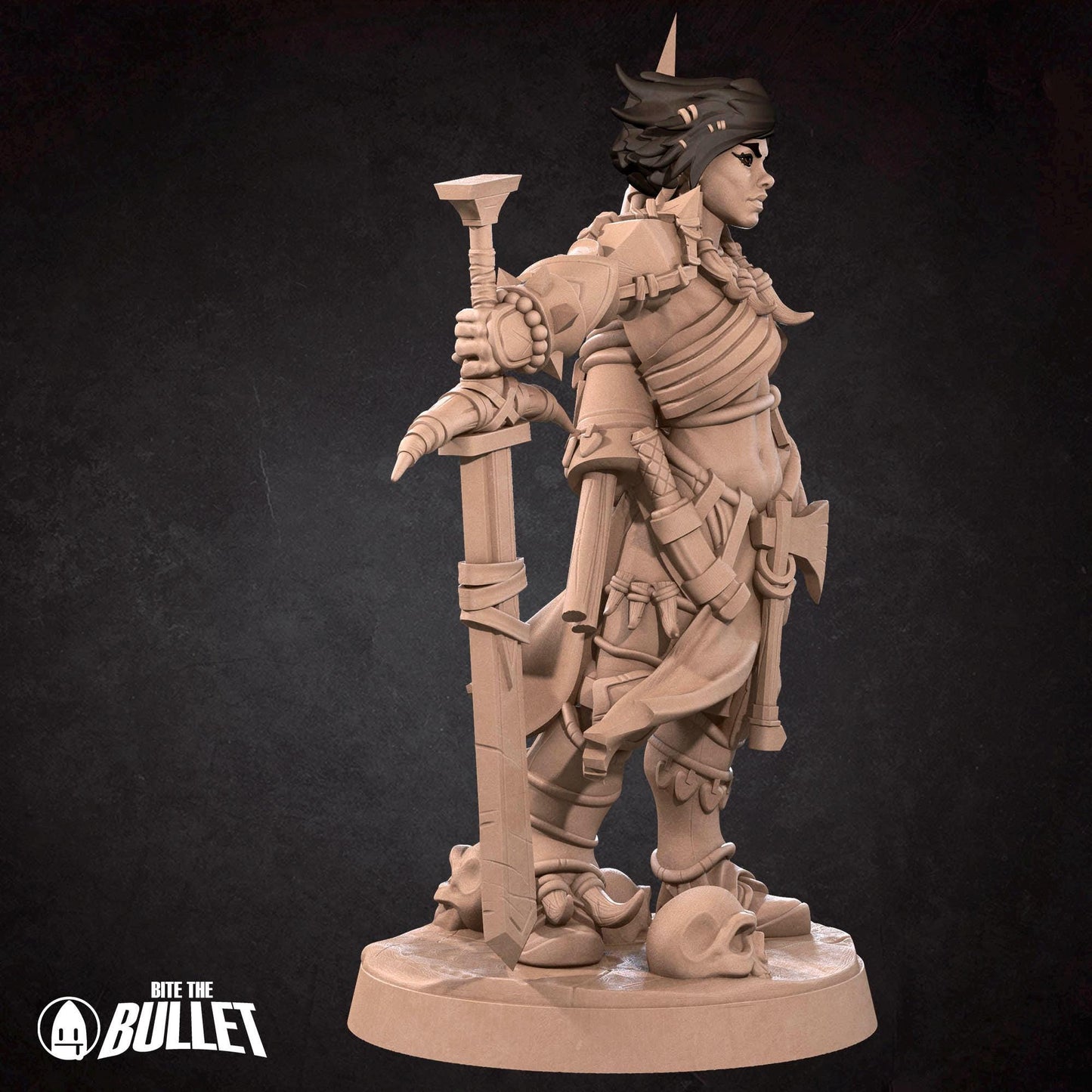 Human Barbarian | Iconic Heroes | Bite The Bullet | 35mm Scale | Resin Printed Tabletop RPG Miniature Figures | DND | 5E