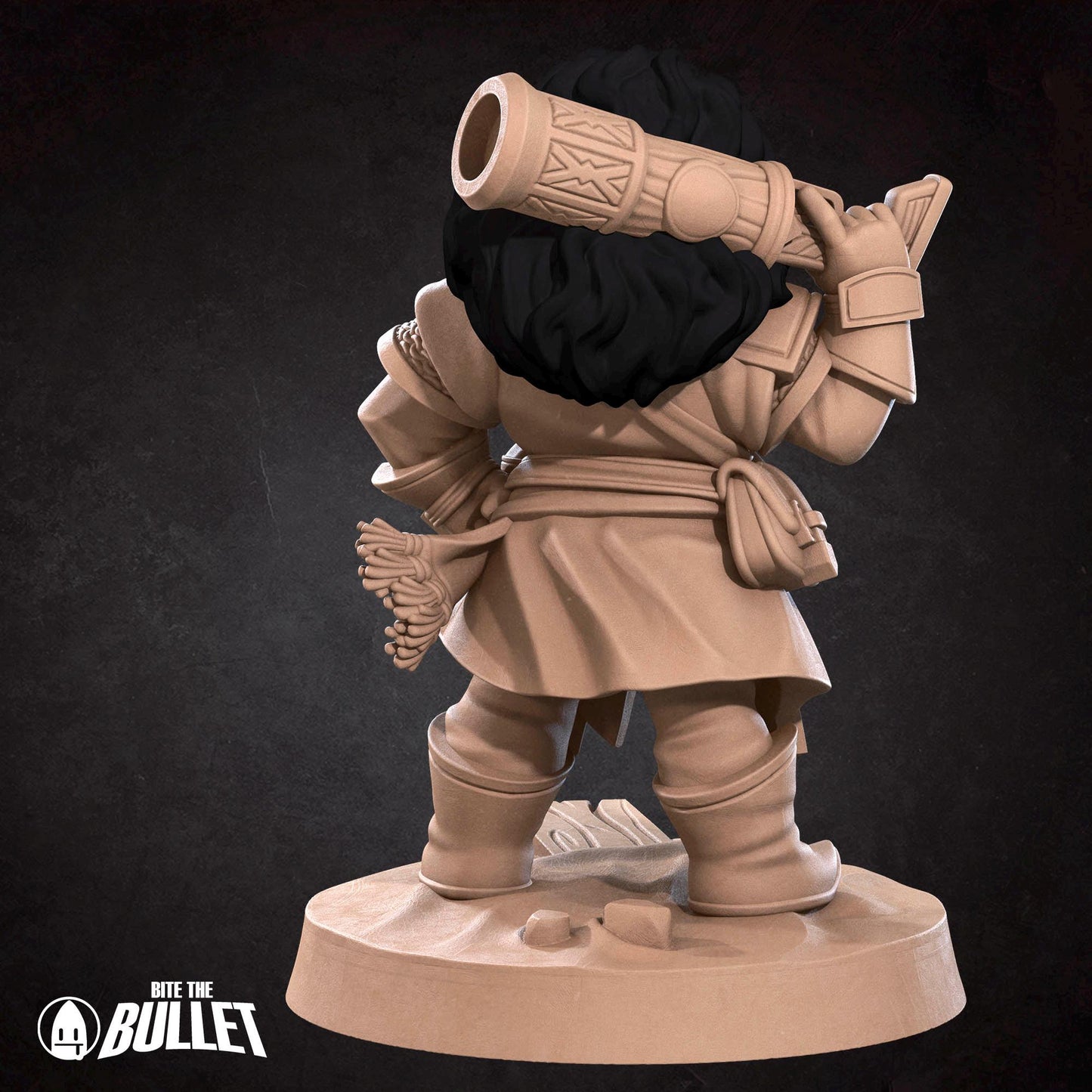 Dwarf Gunslinger | Iconic Heroes | Bite The Bullet | 35mm Scale | Resin Printed Tabletop RPG Miniature Figures | DND | 5E