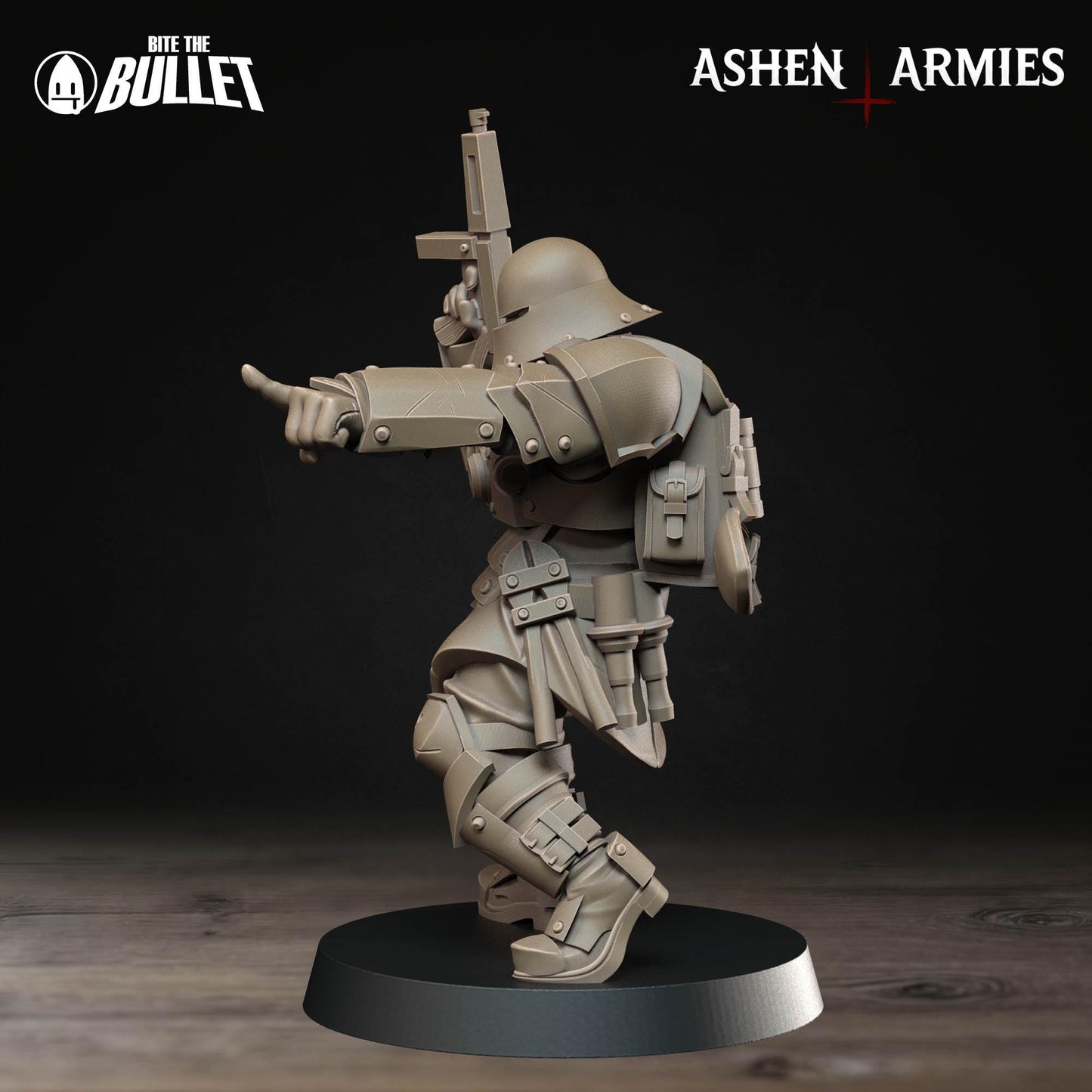 Combat Engineer | Bullet Crusade: Sanctified Legion | Bite The Bullet | 35mm Scale | Resin Printed Tabletop RPG Miniature Figures