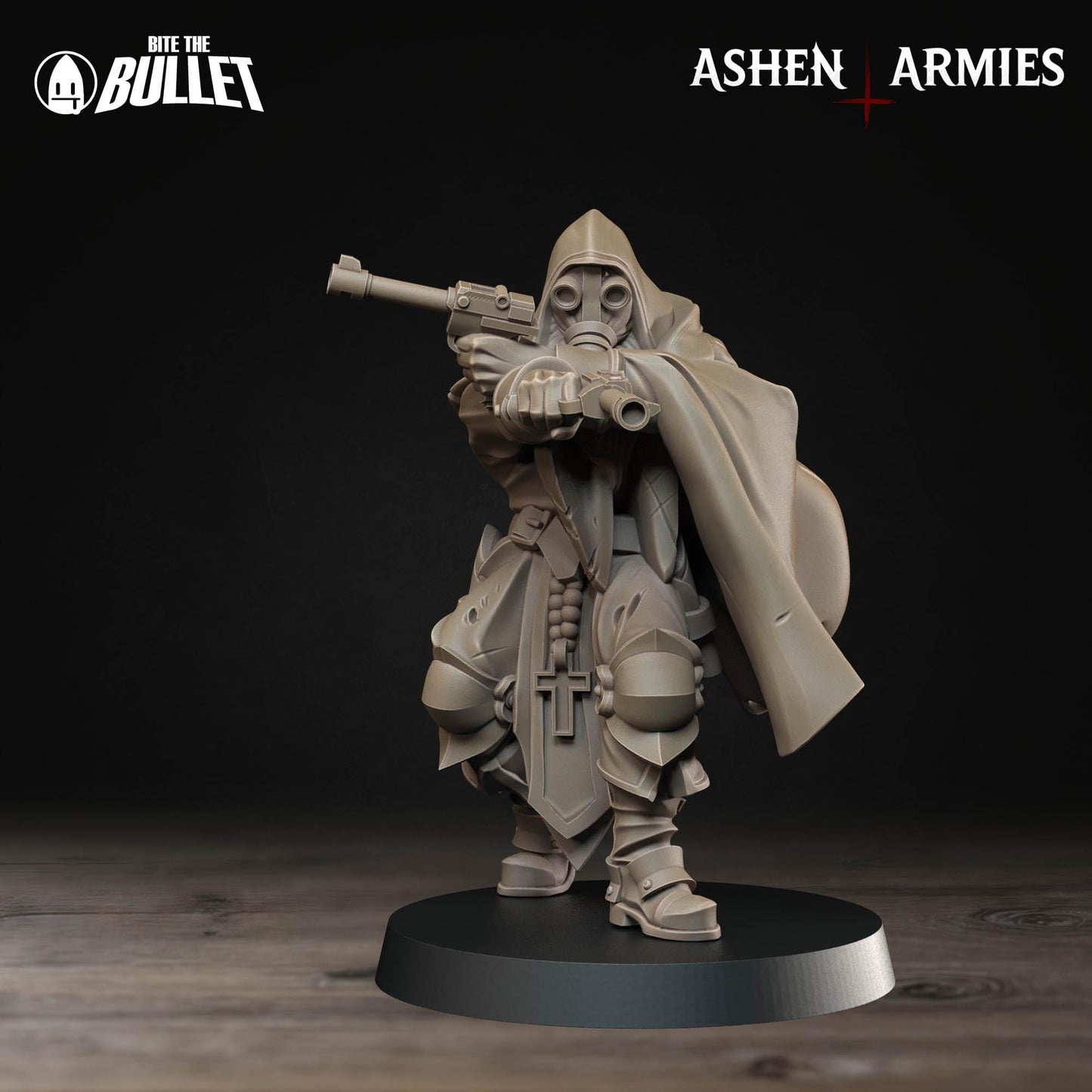 Sniper Priest - Pistols | Bullet Crusade: Sanctified Legion | Bite The Bullet | 35mm Scale | Resin Printed Tabletop RPG Miniature Figures