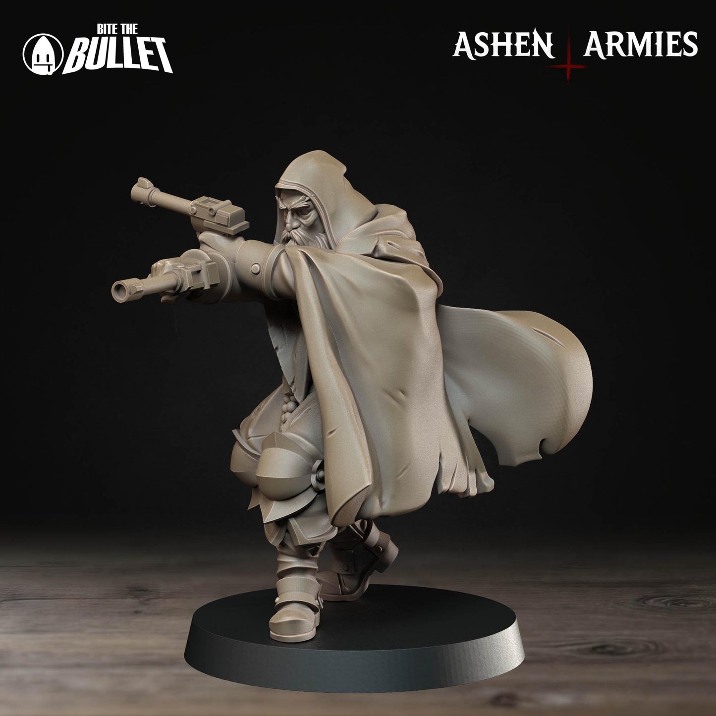 Sniper Priest - Pistols | Bullet Crusade: Sanctified Legion | Bite The Bullet | 35mm Scale | Resin Printed Tabletop RPG Miniature Figures