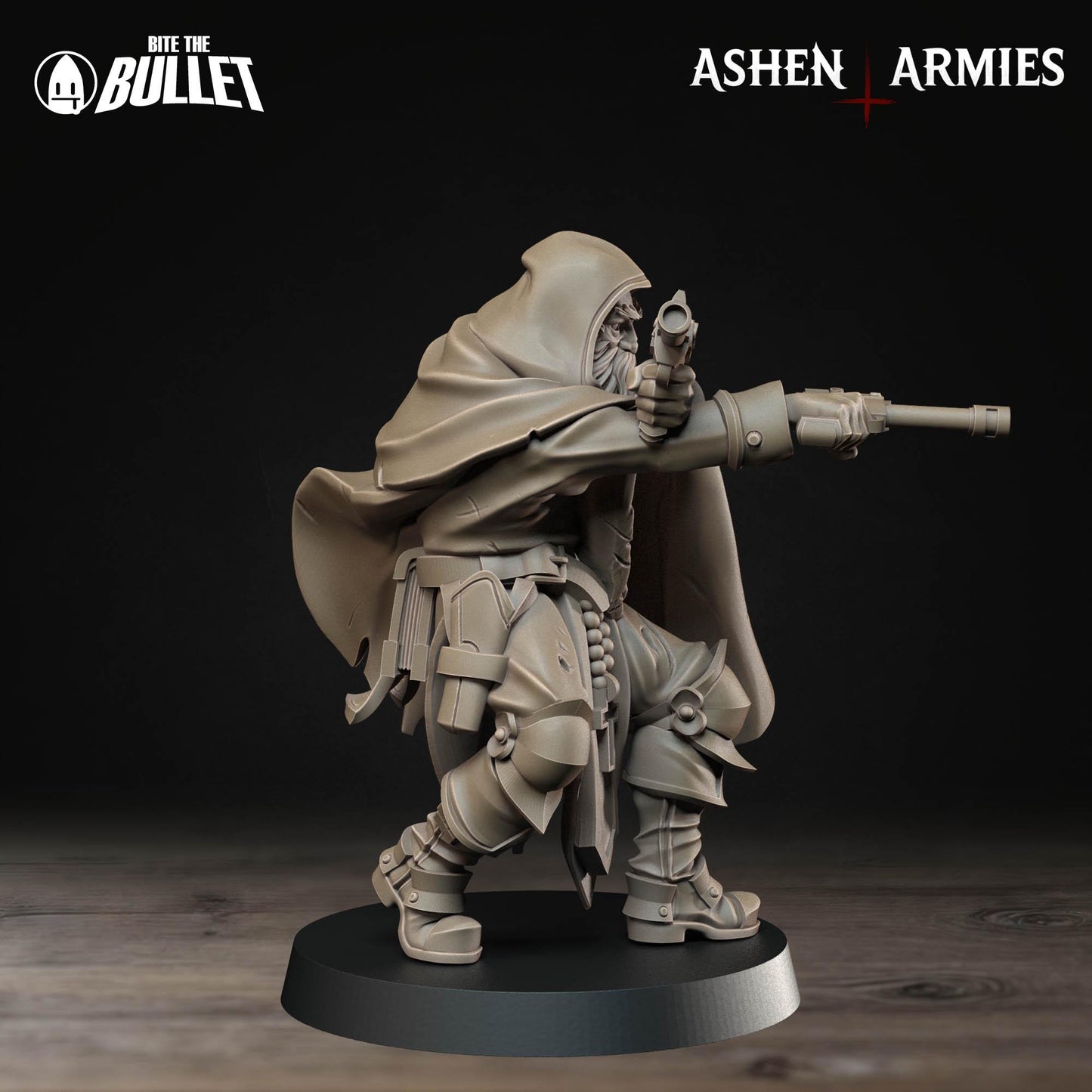 Sniper Priest - Pistols | Bullet Crusade: Sanctified Legion | Bite The Bullet | 35mm Scale | Resin Printed Tabletop RPG Miniature Figures