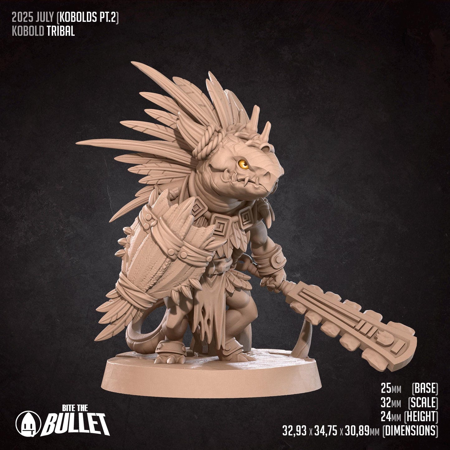Tribal | Kobolds Pt. 2 | Bite The Bullet | 35mm Scale | Resin Printed Tabletop RPG Miniature Figures