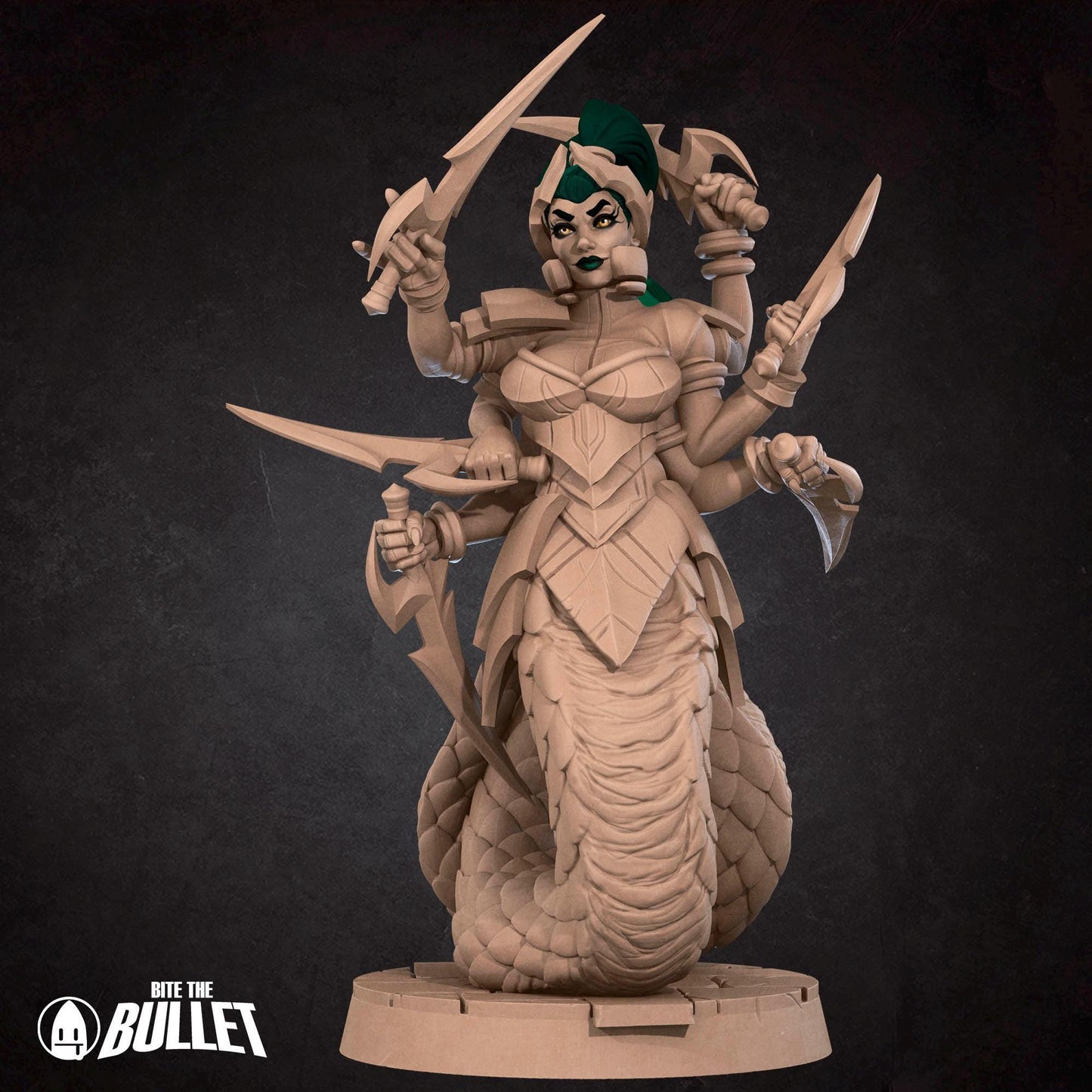 Marilith | Iconic Monsters Pt. 2 | Bite The Bullet | 35mm Scale | Resin Printed Tabletop RPG Miniature Figures