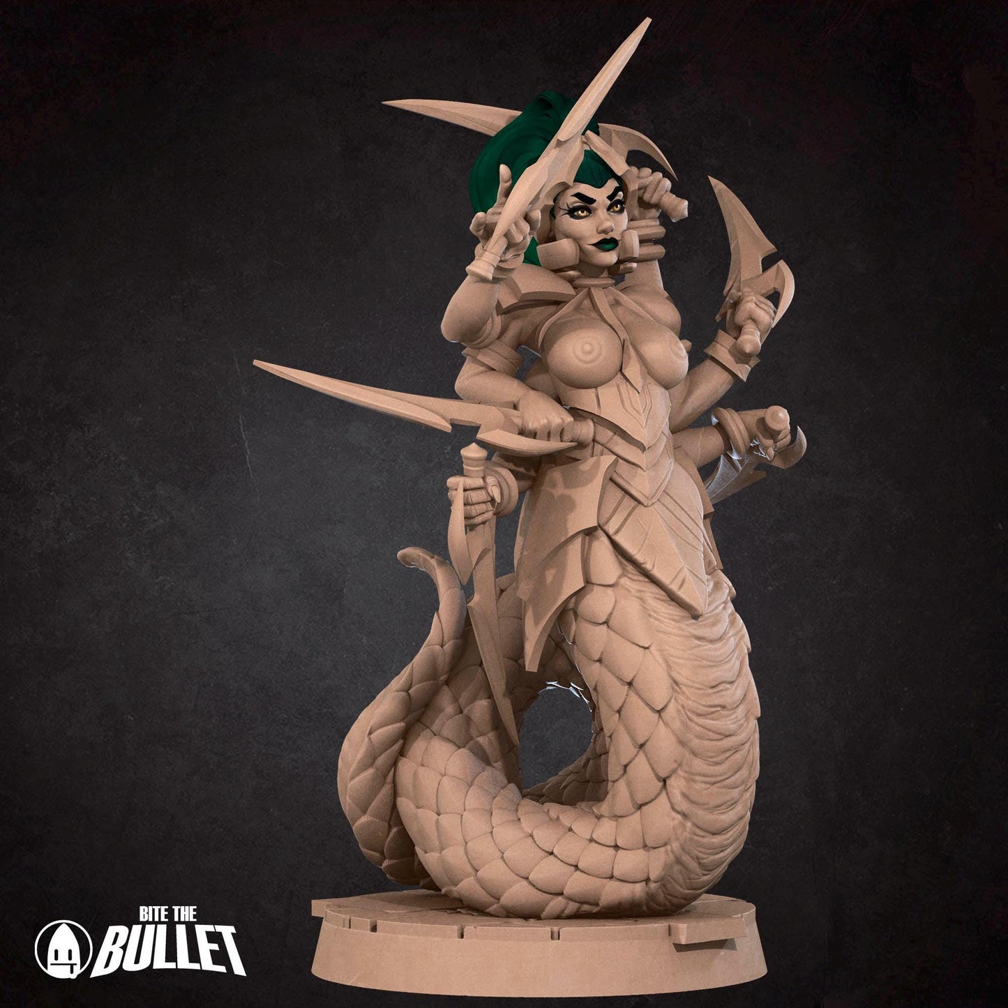 Marilith | Iconic Monsters Pt. 2 | Bite The Bullet | 35mm Scale | Resin Printed Tabletop RPG Miniature Figures