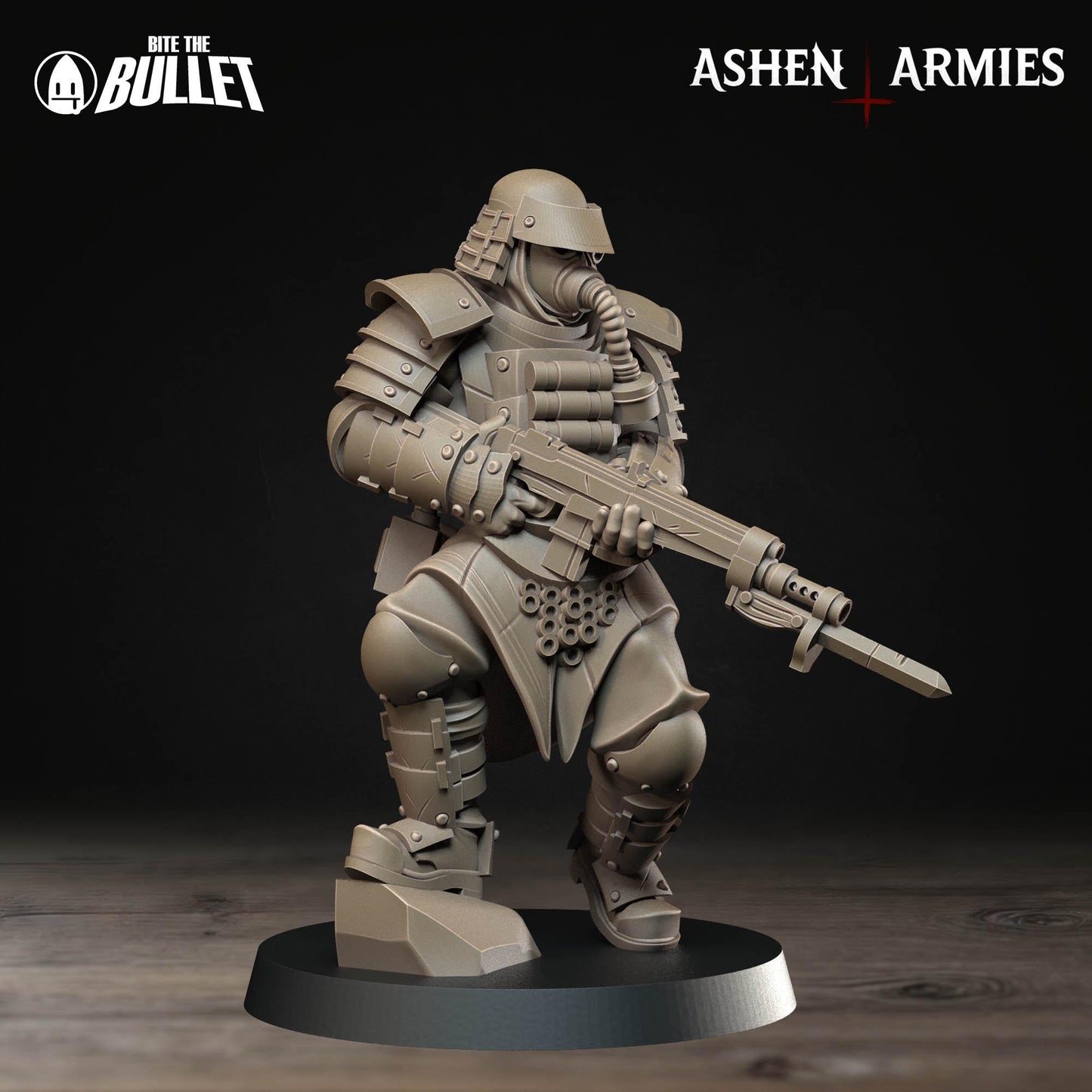 Combat Engineer | Bullet Crusade: Holy Shogunate | Bite The Bullet | 35mm Scale | Resin Printed Tabletop RPG Miniature Figures