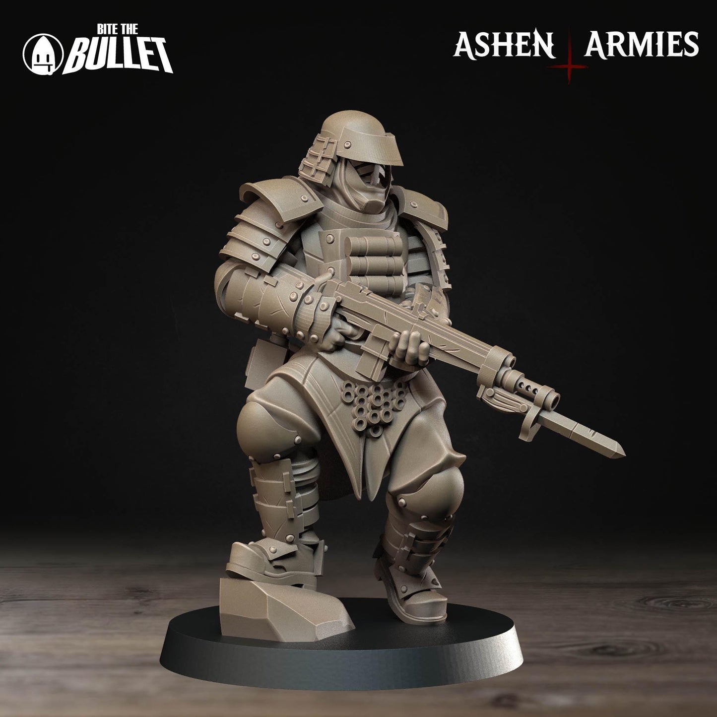Combat Engineer | Bullet Crusade: Holy Shogunate | Bite The Bullet | 35mm Scale | Resin Printed Tabletop RPG Miniature Figures