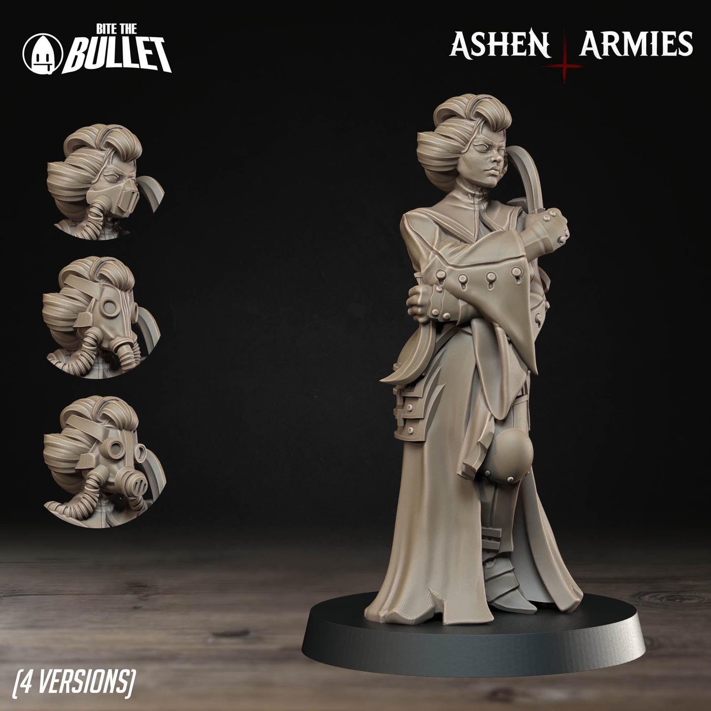 Combat Medic | Bullet Crusade: Holy Shogunate | Bite The Bullet | 35mm Scale | Resin Printed Tabletop RPG Miniature Figures