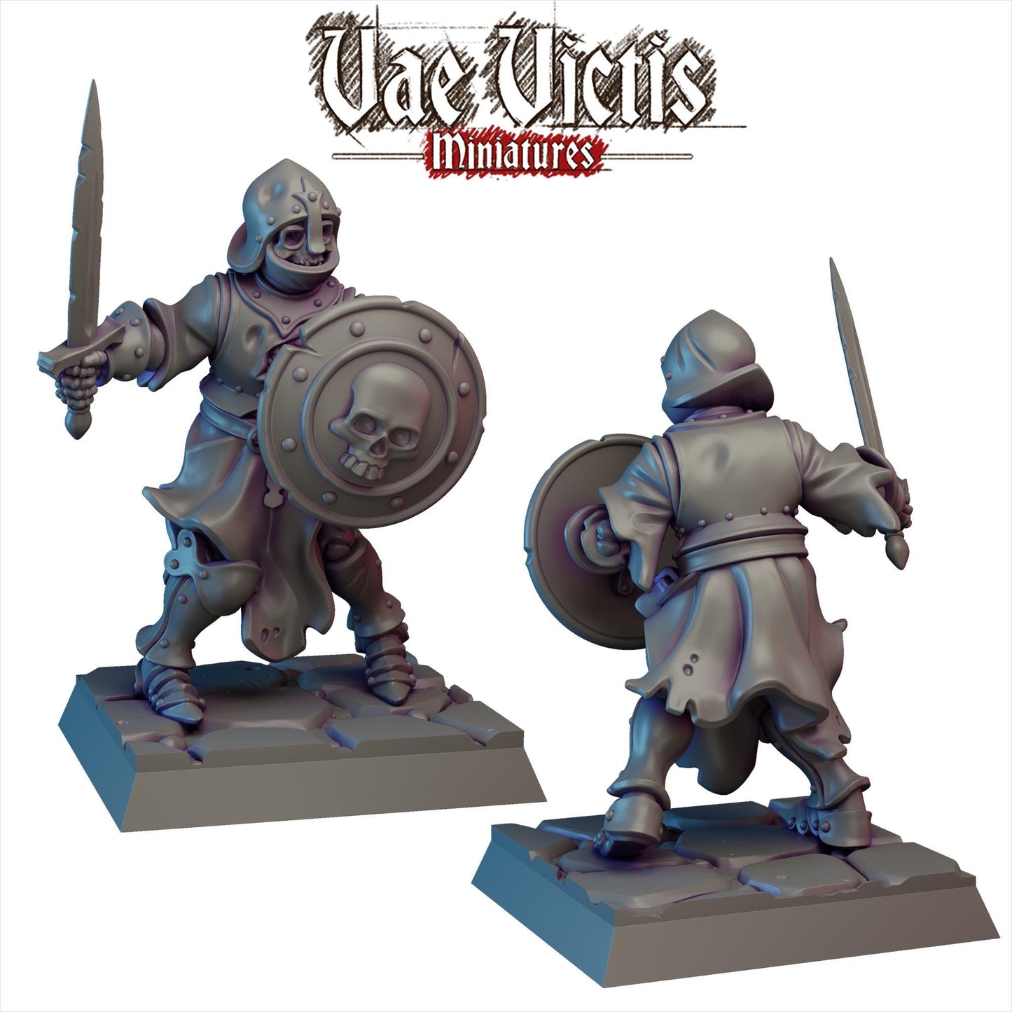Reanimated Warriors Vol 1 | Vae Victis Miniatures | 32mm Scale Resin Printed Tabletop RPG Figures for Tabletop Roleplaying or Wargaming