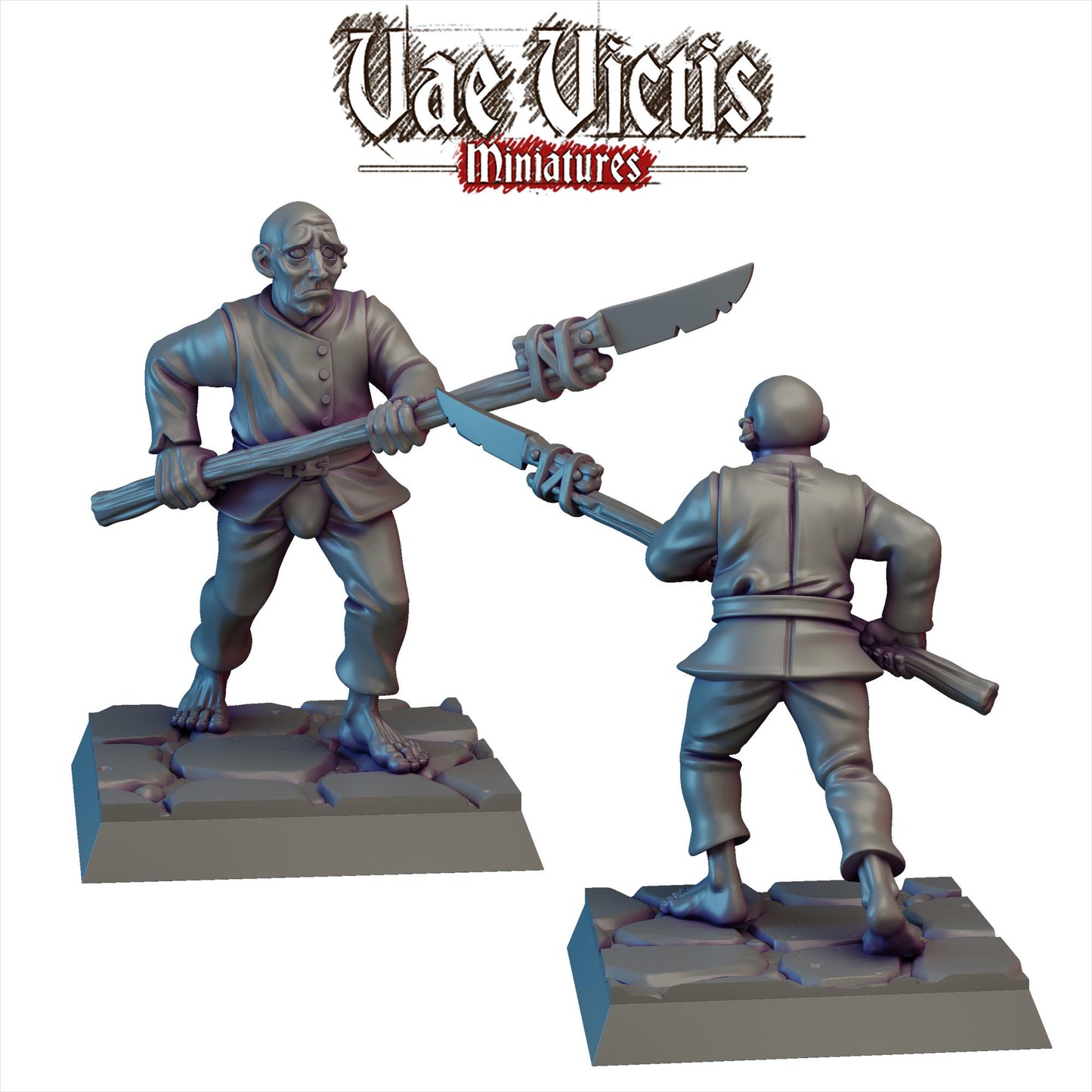 Peasant Revolt Set | Vae Victis Miniatures | 32mm Scale Resin Printed Tabletop RPG Figures for Tabletop Roleplaying or Wargaming