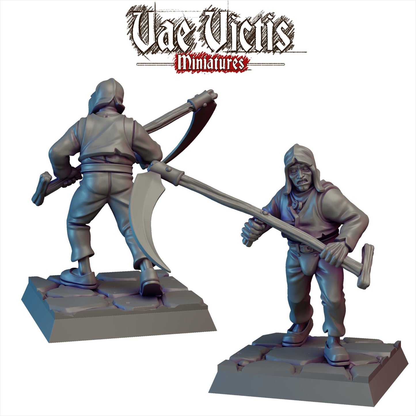 Peasant Revolt Set | Vae Victis Miniatures | 32mm Scale Resin Printed Tabletop RPG Figures for Tabletop Roleplaying or Wargaming