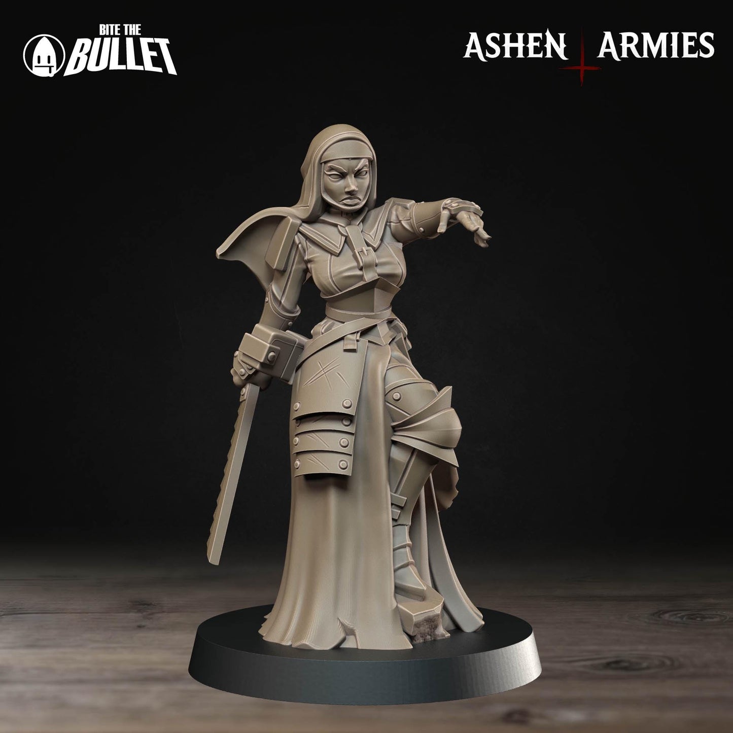 Combat Medic | Bullet Crusade: Sanctified Legion | Bite The Bullet | 35mm Scale | Resin Printed Tabletop RPG Miniature Figures