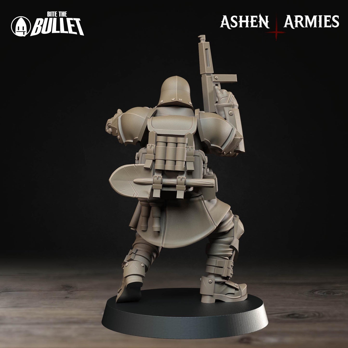 Combat Engineer | Bullet Crusade: Sanctified Legion | Bite The Bullet | 35mm Scale | Resin Printed Tabletop RPG Miniature Figures