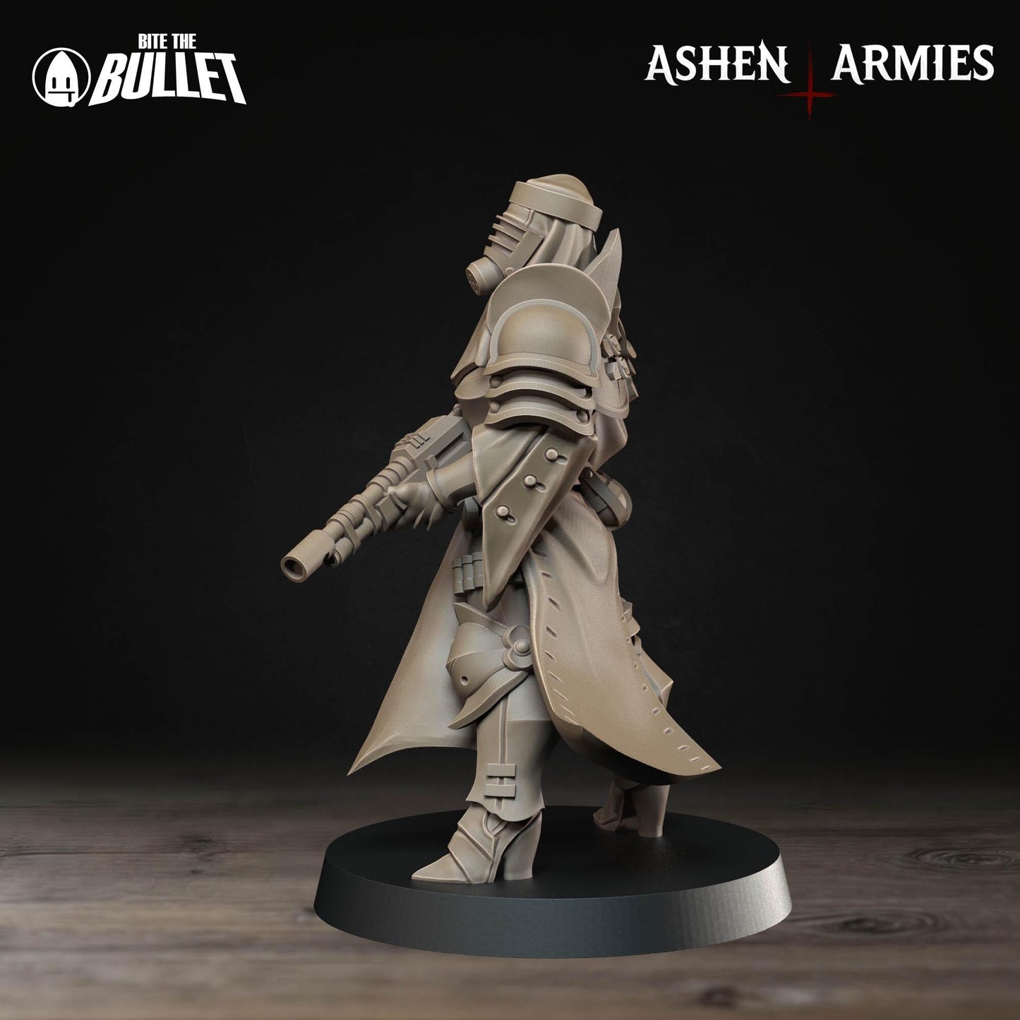 Sniper Priest - Rifle | Bullet Crusade: Sanctified Legion | Bite The Bullet | 35mm Scale | Resin Printed Tabletop RPG Miniature Figures