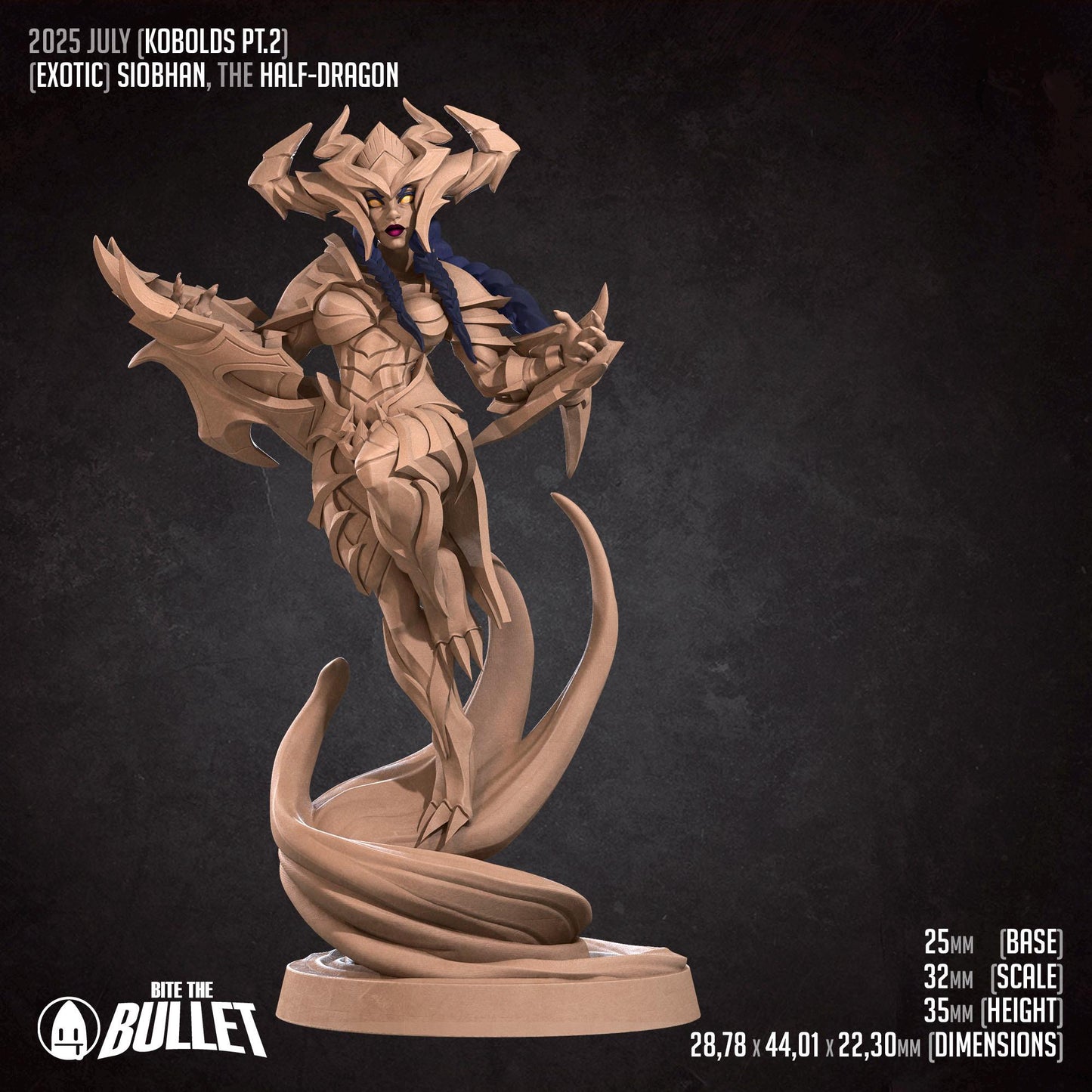 Siobhan | Kobolds Pt. 2 | Bite The Bullet | 35mm Scale | Resin Printed Tabletop RPG Miniature Figures