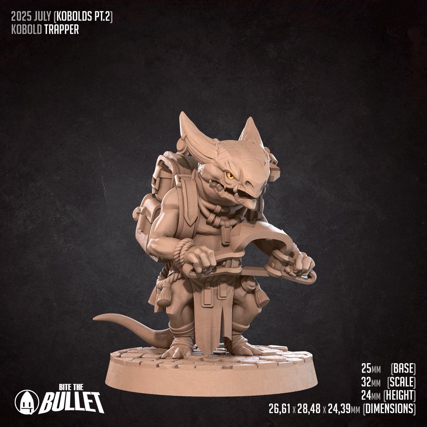 Trapper | Kobolds Pt. 2 | Bite The Bullet | 35mm Scale | Resin Printed Tabletop RPG Miniature Figures