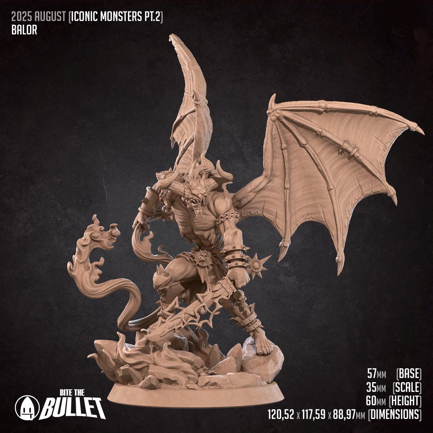 Balor | Iconic Monsters Pt. 2 | Bite The Bullet | 35mm Scale | Resin Printed Tabletop RPG Miniature Figures