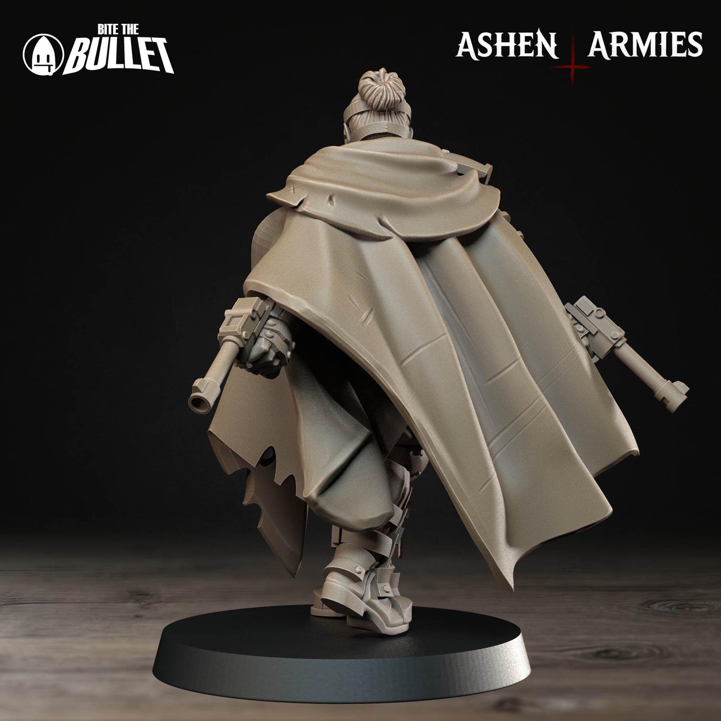 Sniper Priest | Bullet Crusade: Holy Shogunate | Bite The Bullet | 35mm Scale | Resin Printed Tabletop RPG Miniature Figures