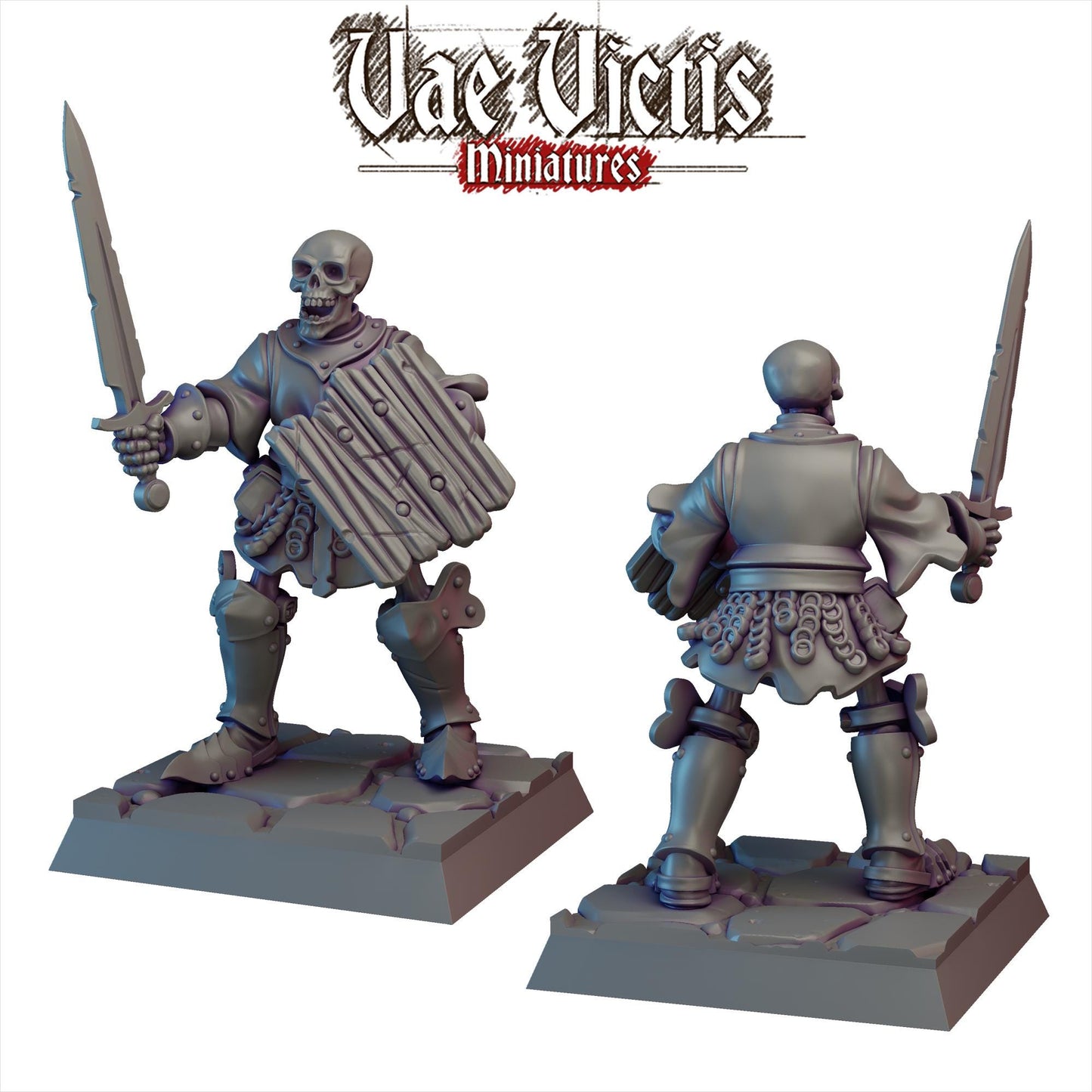 Reanimated Warriors Vol 1 | Vae Victis Miniatures | 32mm Scale Resin Printed Tabletop RPG Figures for Tabletop Roleplaying or Wargaming