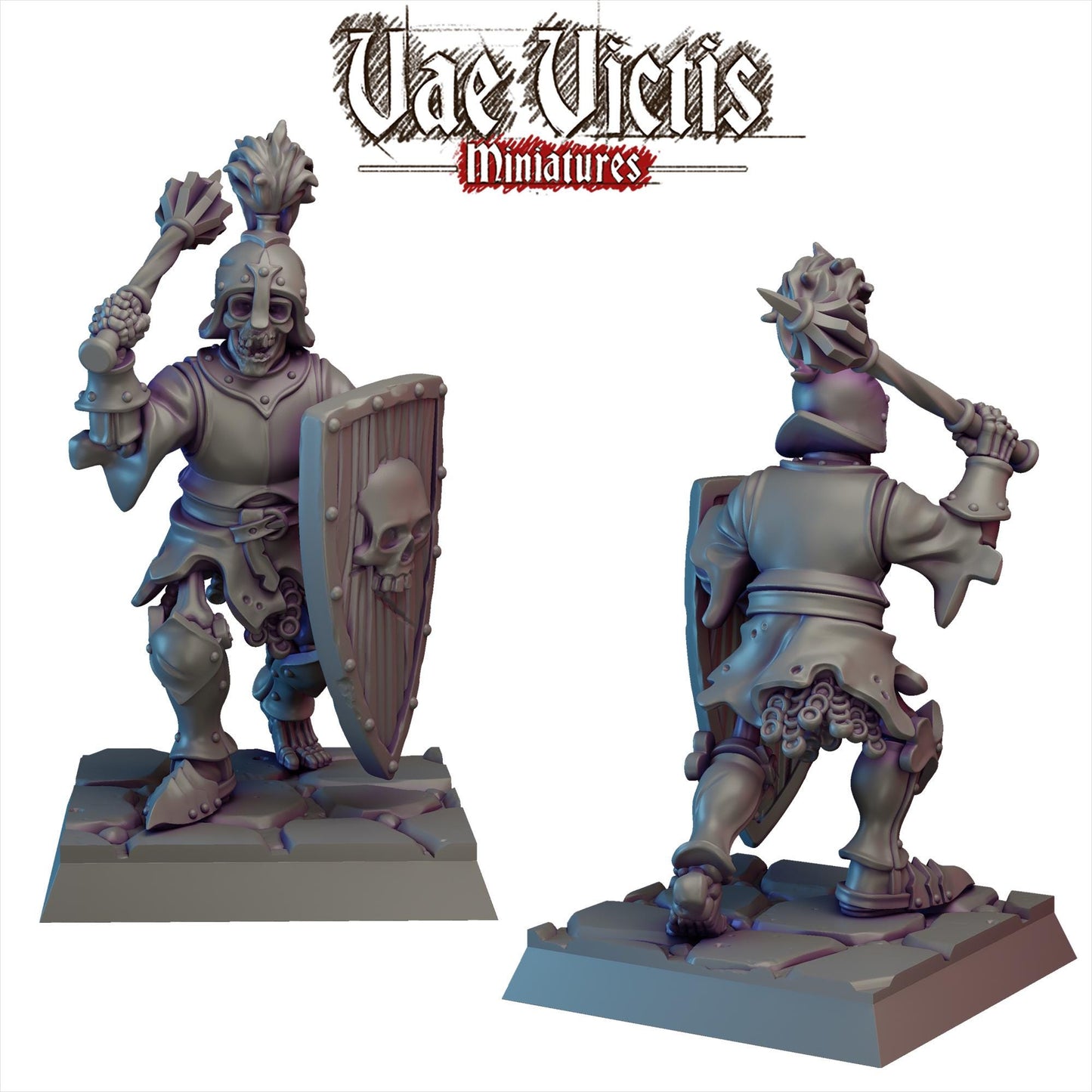 Reanimated Warriors Vol 1 | Vae Victis Miniatures | 32mm Scale Resin Printed Tabletop RPG Figures for Tabletop Roleplaying or Wargaming